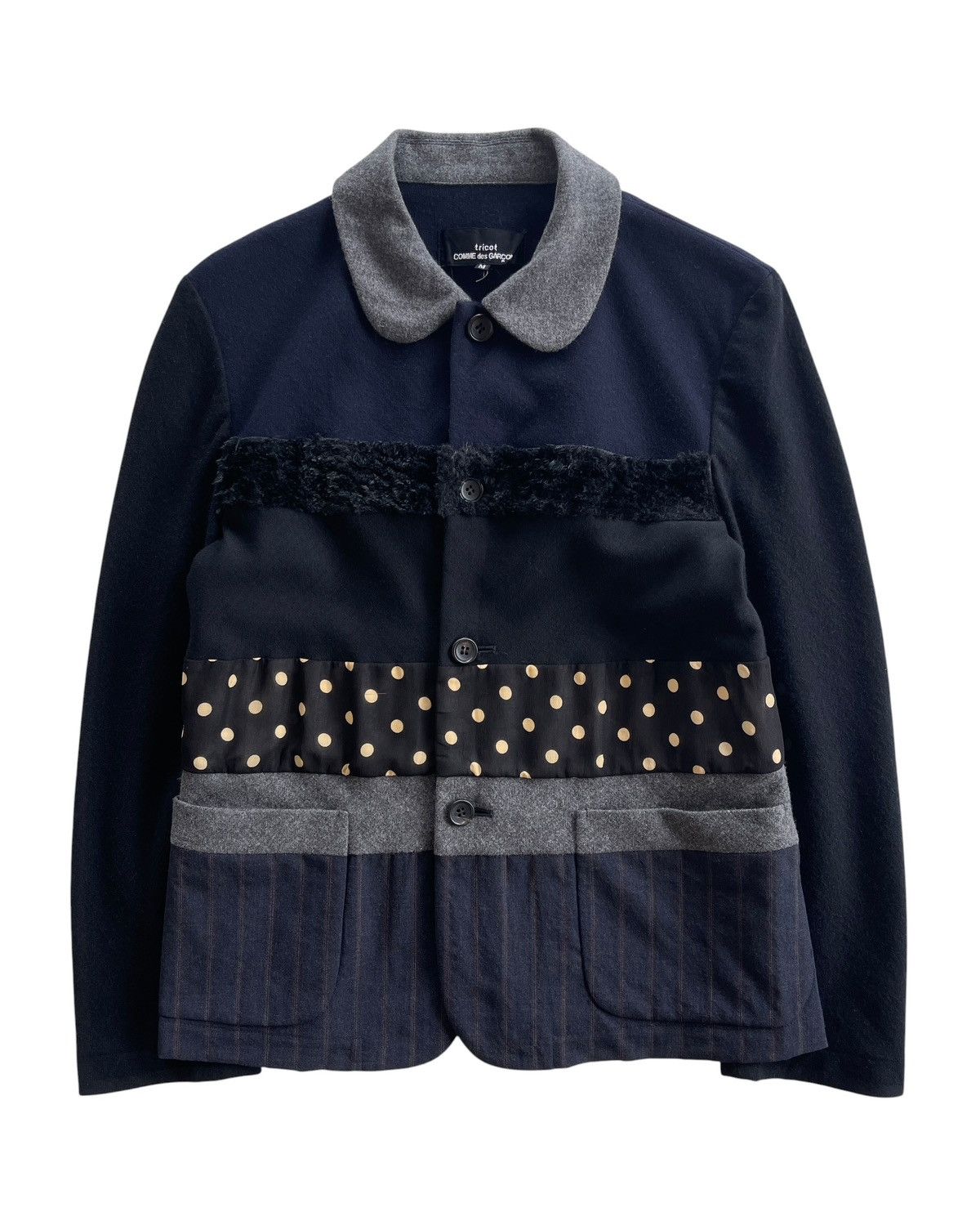 Tricot Comme des Garcons AD2000 Tricot Comme Des Garcons Polkadot Coat Size M / US 6-8 / IT 42-44 - 1 Thumbnail