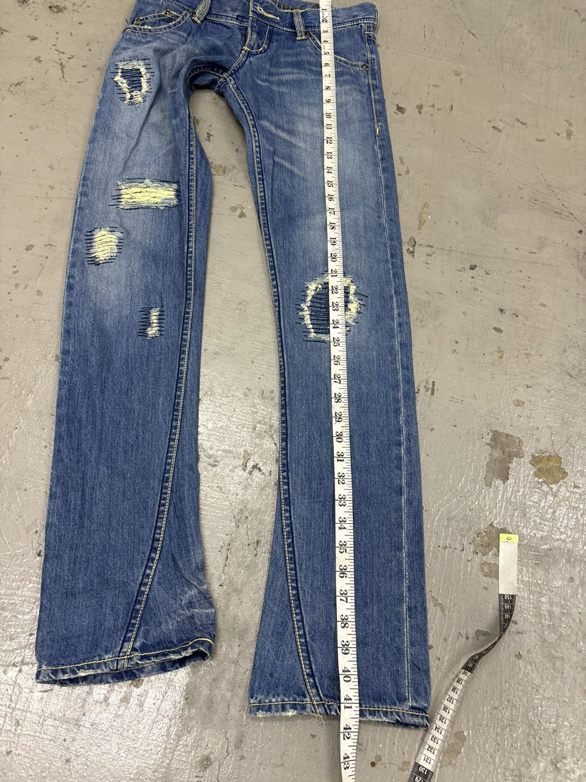 Kapital Kapital sashiko reworks Slim Straight Ozoc Distressed Flared Size US 30 / EU 46 - 21 Thumbnail