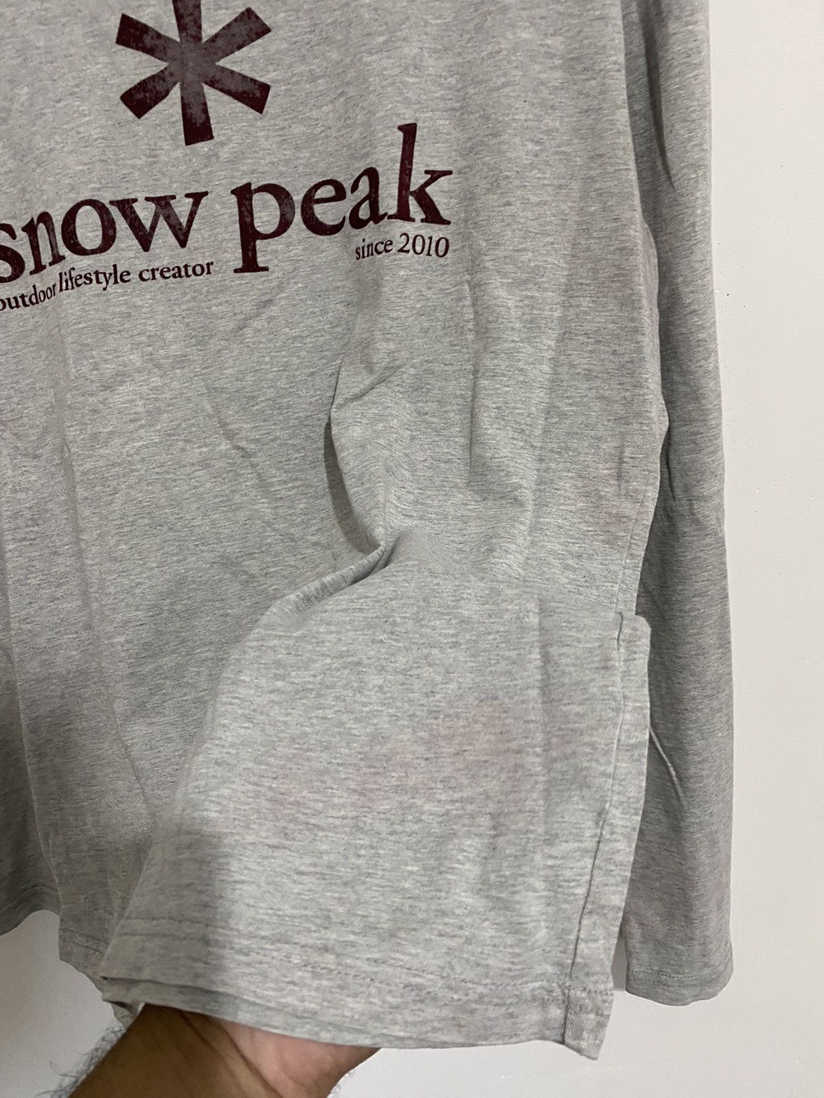 Japanese Brand Snow peak logo longsleeve Size US L / EU 52-54 / 3 - 5 Thumbnail
