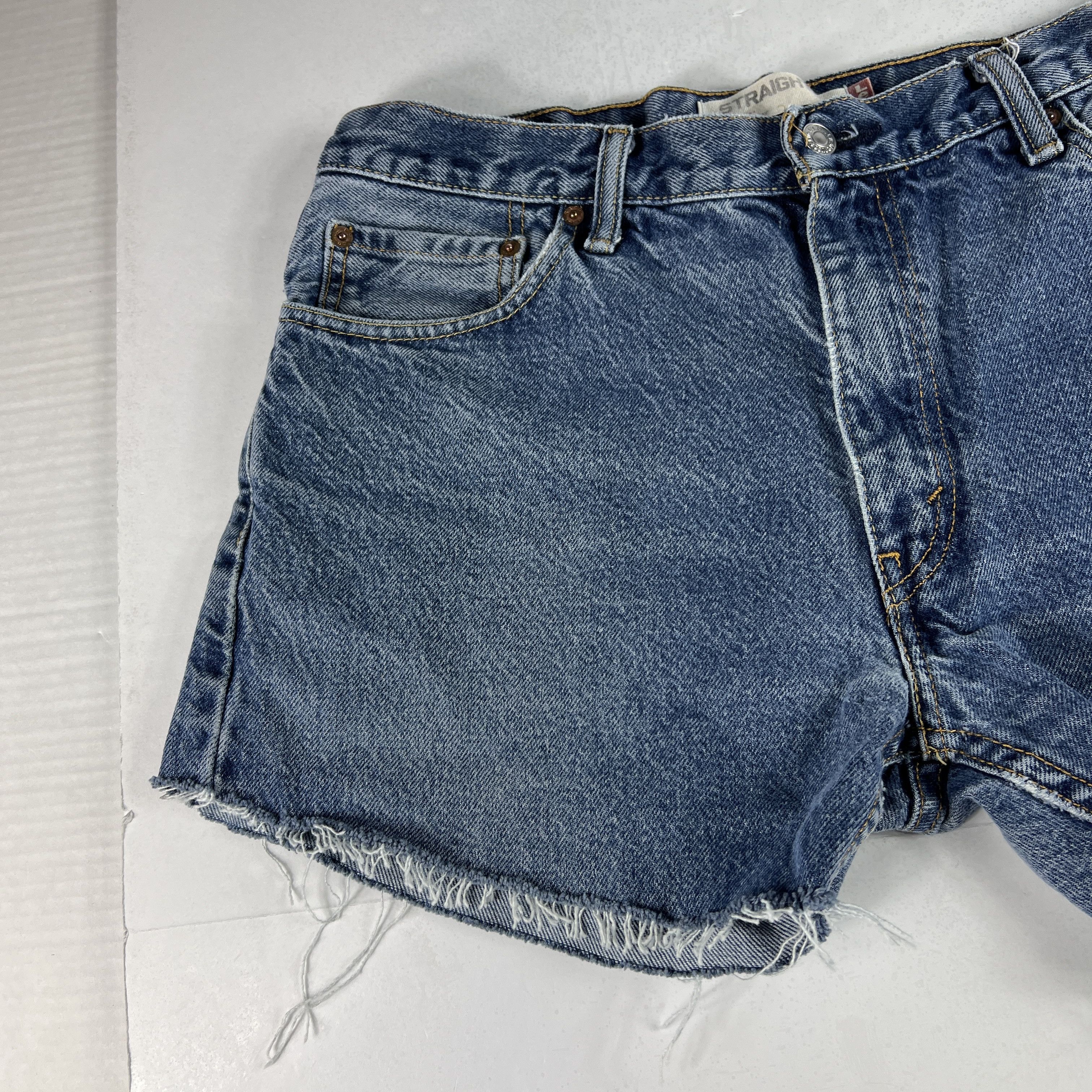 Levi's Levi's Jean Shorts 505 Faded Cut Off Cotton Denim Jorts Size US 34 / EU 50 - 2 Thumbnail