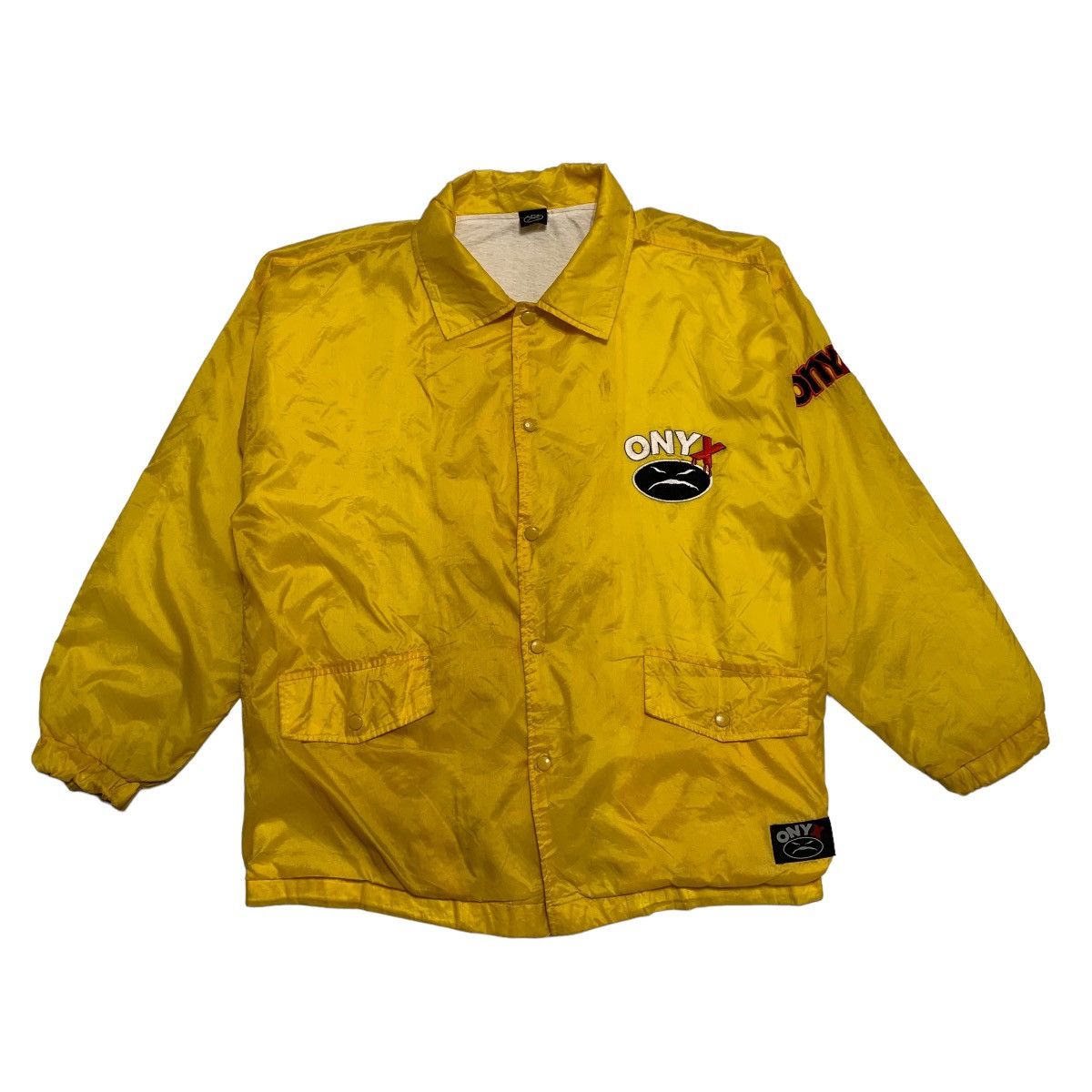 image of Vintage Onyx Big Logo Jacket in Yellow, Men's (Size XL)