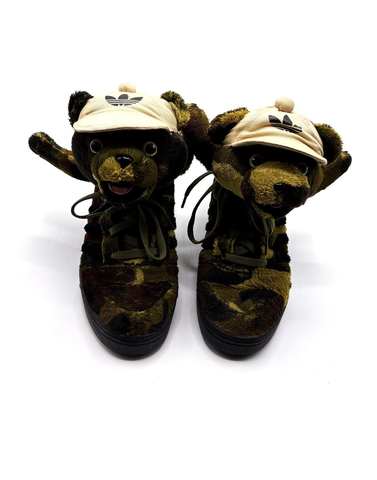Adidas × Jeremy Scott Jeremy Scott Adidas Camo Bear Sneakers Size US 10 / EU 43 - 1 Thumbnail