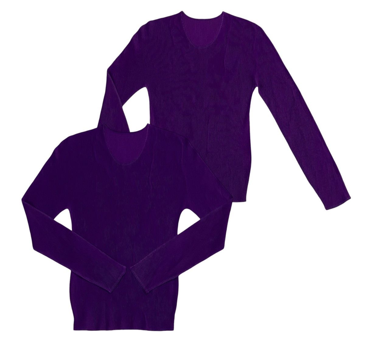Issey Miyake × Pleats Please Issey Miyake Pleats Please Pleated Purple Long Sleeve Size L / US 10 / IT 46 - 1 Thumbnail