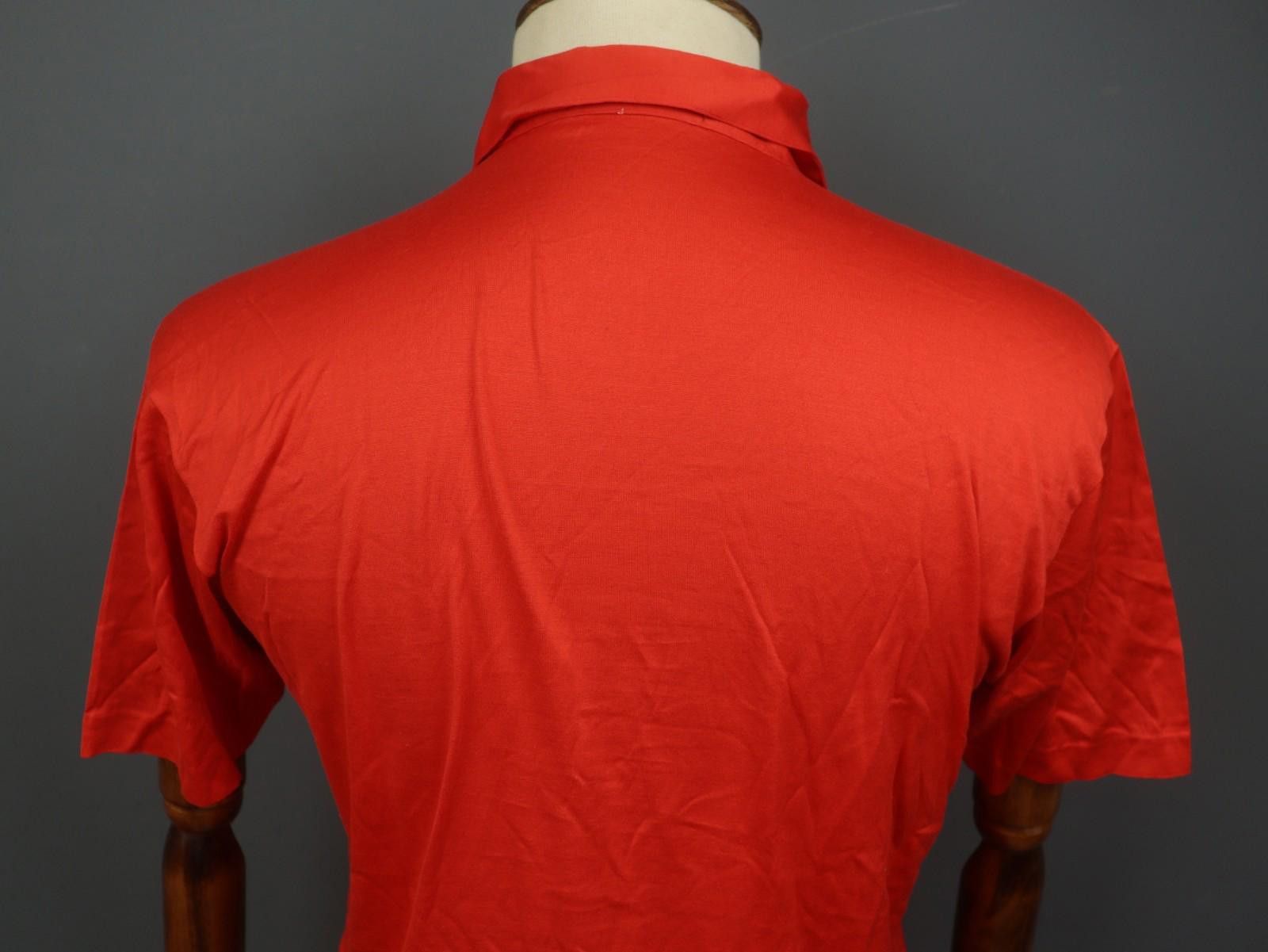 Givenchy Givenchy Red Cotton Collared Popover Polo Shirt Size L Size US L / EU 52-54 / 3 - 10 Thumbnail
