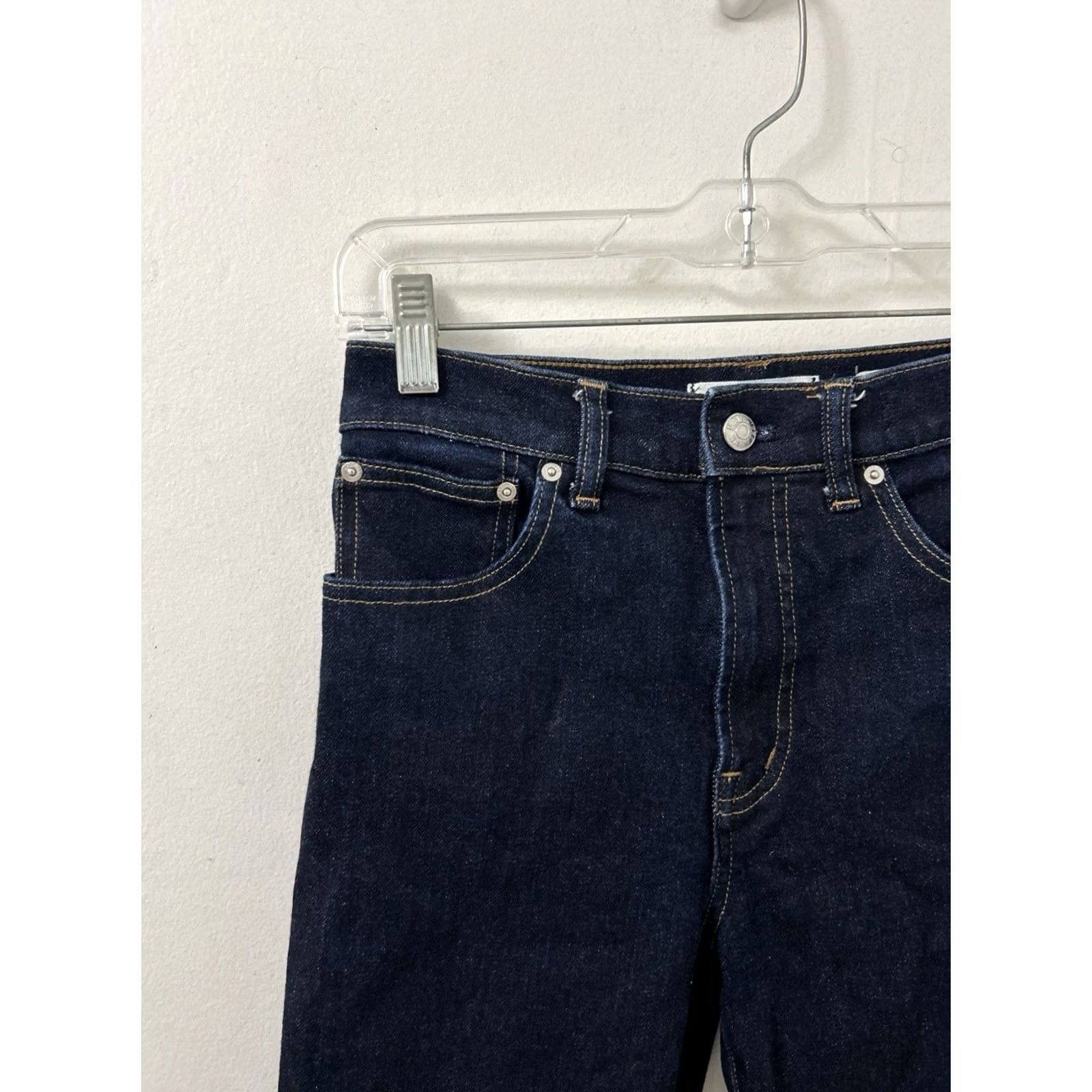 Madewell Madewell Jeans Womens 24 Blue The Longline Straight Selvedge Kaihara Denim Size 42" / US 20 - 4 Thumbnail