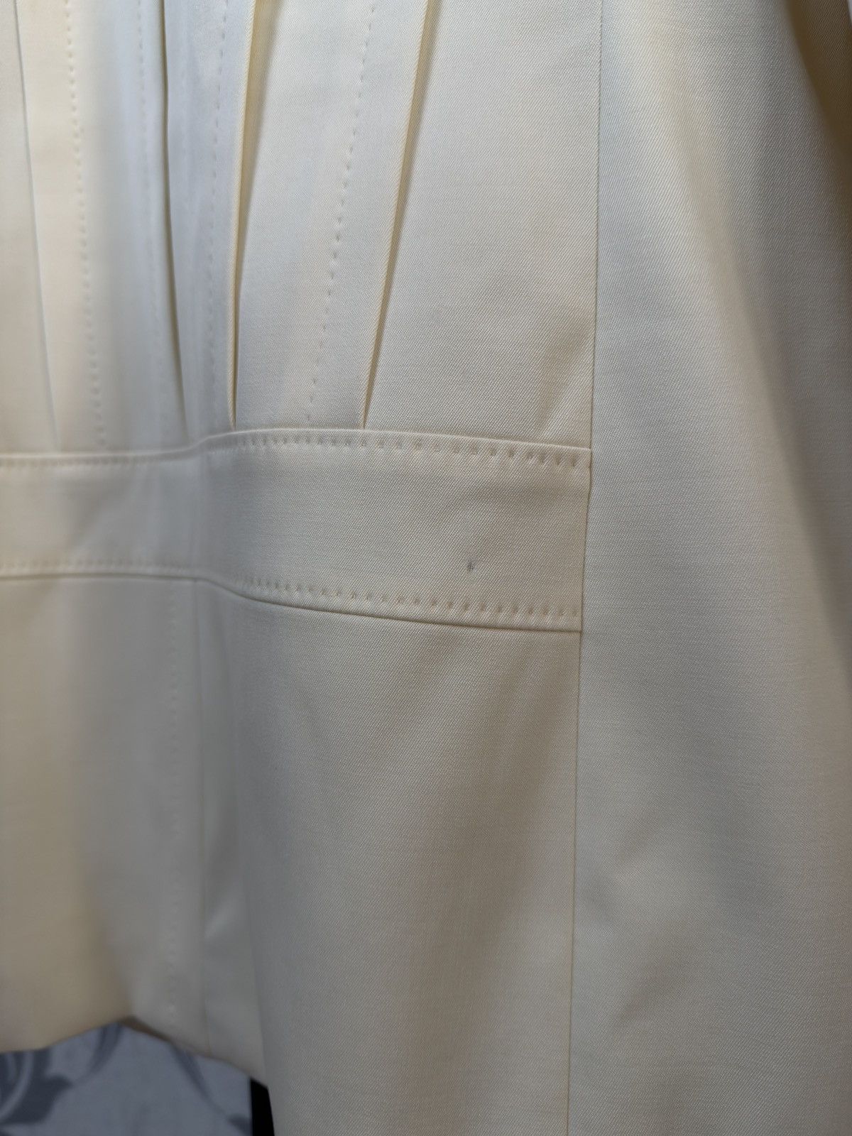 Yves Saint Laurent YVES SAINT LAURENT RIVE GAUCHE BEIGE BLAZER JACKET LANA WOOL Size M / US 6-8 / IT 42-44 - 25 Thumbnail