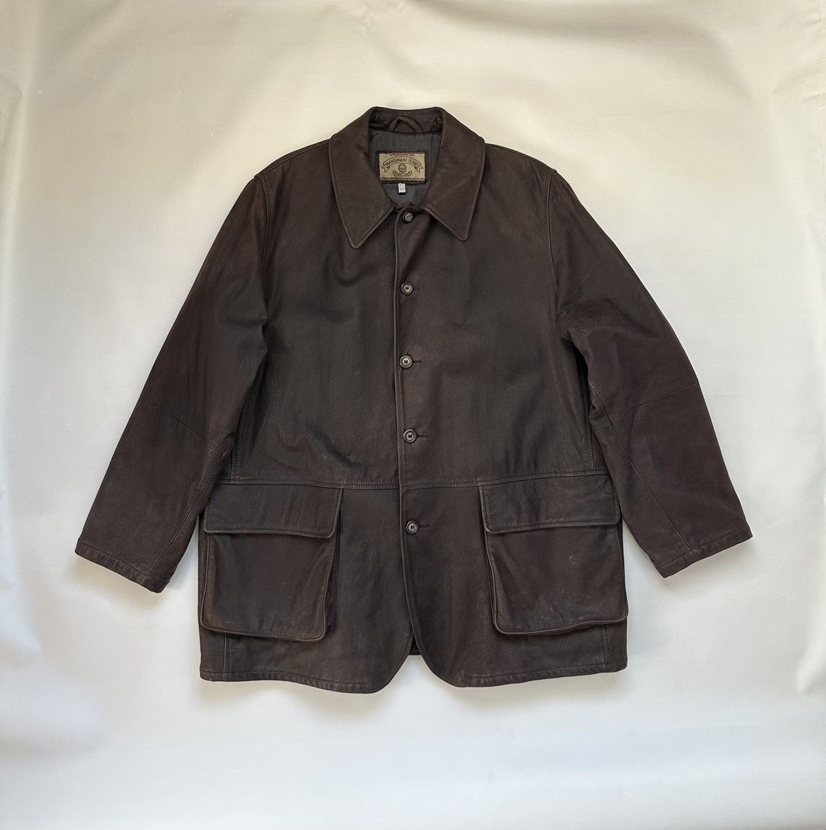 Armani Jeans vintage 90s Leather Jacket