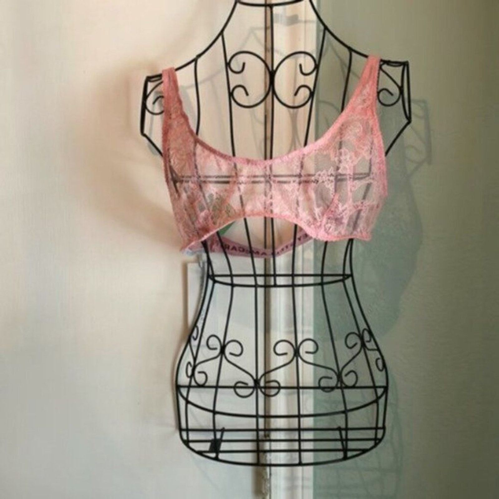 Stella McCartney Stella McCartney lace bra light pink L Size ONE SIZE - 7 Thumbnail