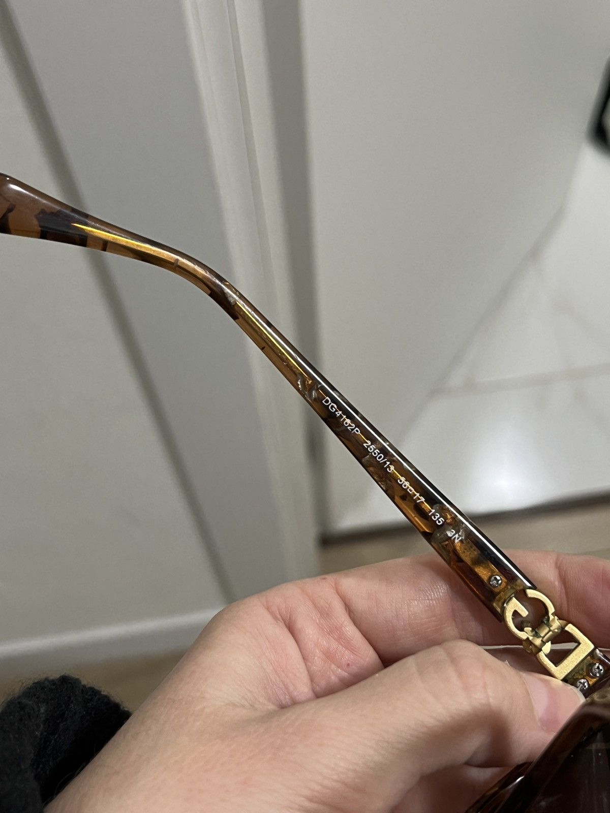 Dolce & Gabbana Vintage Women’s Dolce & Gabbana D&G Brown Sunglasses Size ONE SIZE - 5 Thumbnail
