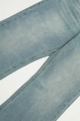 VIBE Punk street men's distressed loose wide-leg washed jeans Size US 32 / EU 48 - 6 Thumbnail