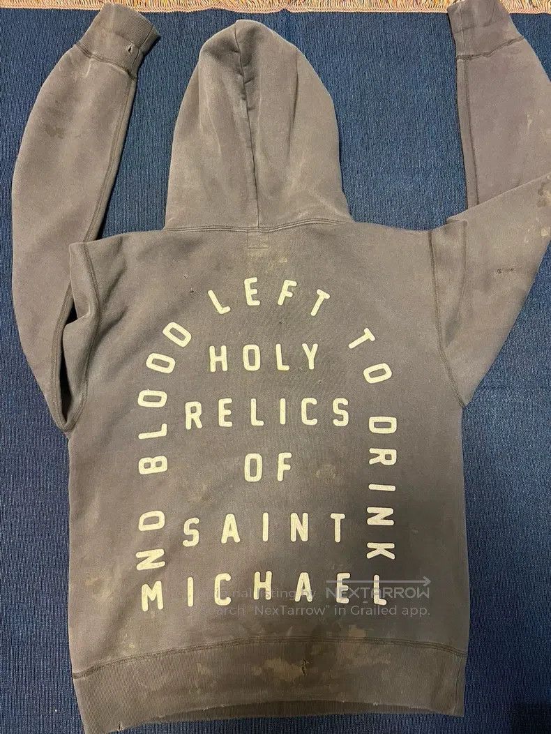 Saint Michael Saint Michael Breaking a distressed hoodie Size US M / EU 48-50 / 2 - 2 Thumbnail
