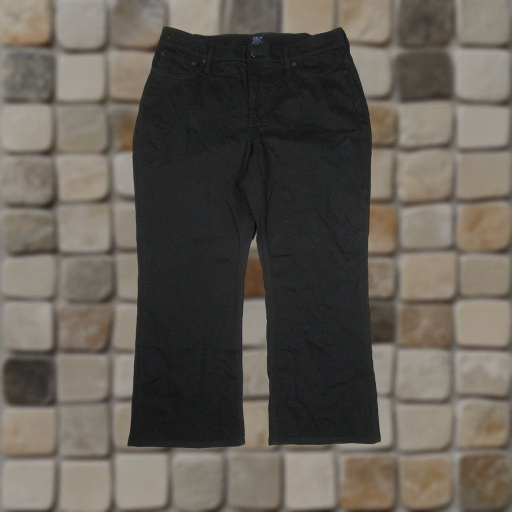 J.Crew J. Crew Jeans Womens 34 Flare Crop Black Denim NEW Size 24" / US 00 / IT 34 - 1 Thumbnail