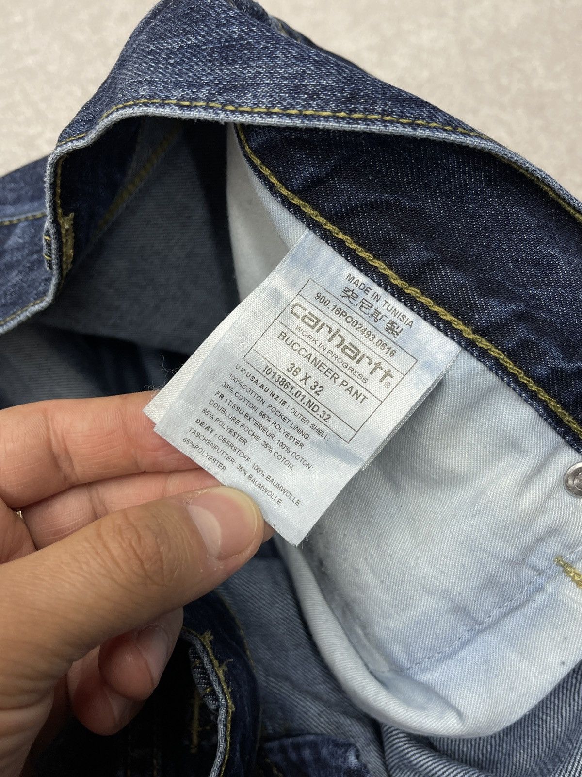 Carhartt Vintage Carhartt WIP Buccaneer Denim Jeans Blue Y2K Size 36 Size US 36 / EU 52 - 11 Thumbnail