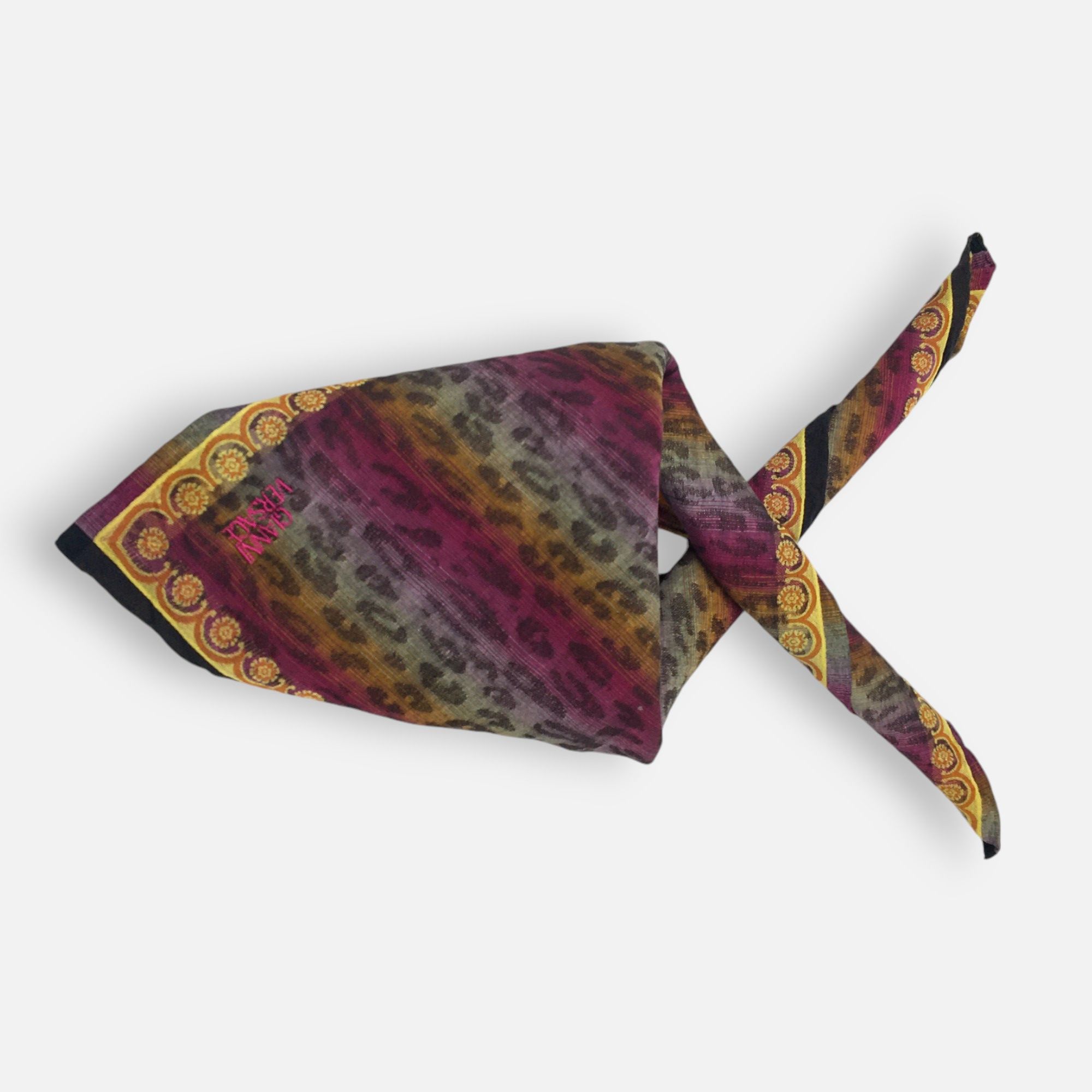 Japanese Brand Gianni Versace Handkerchief Pocket Square Bandana Size ONE SIZE - 1 Thumbnail