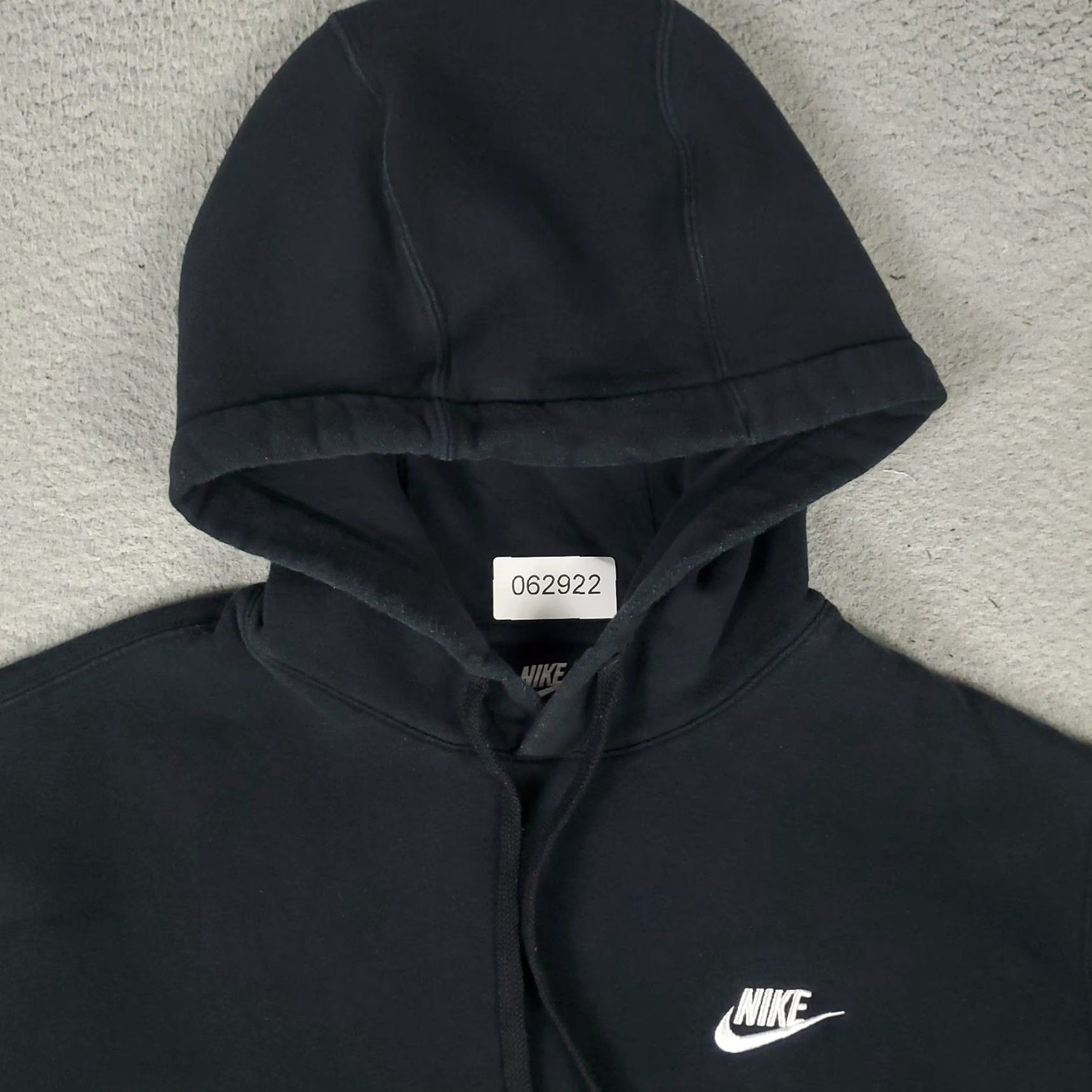 Nike Nike Hoodie Shirt Mens Size Medium Black Swoosh Pullover Sweatshirt Mock Neck Hooded Pockets Logo 90s Football theme Mens Size US M / EU 48-50 / 2 - 2 Thumbnail