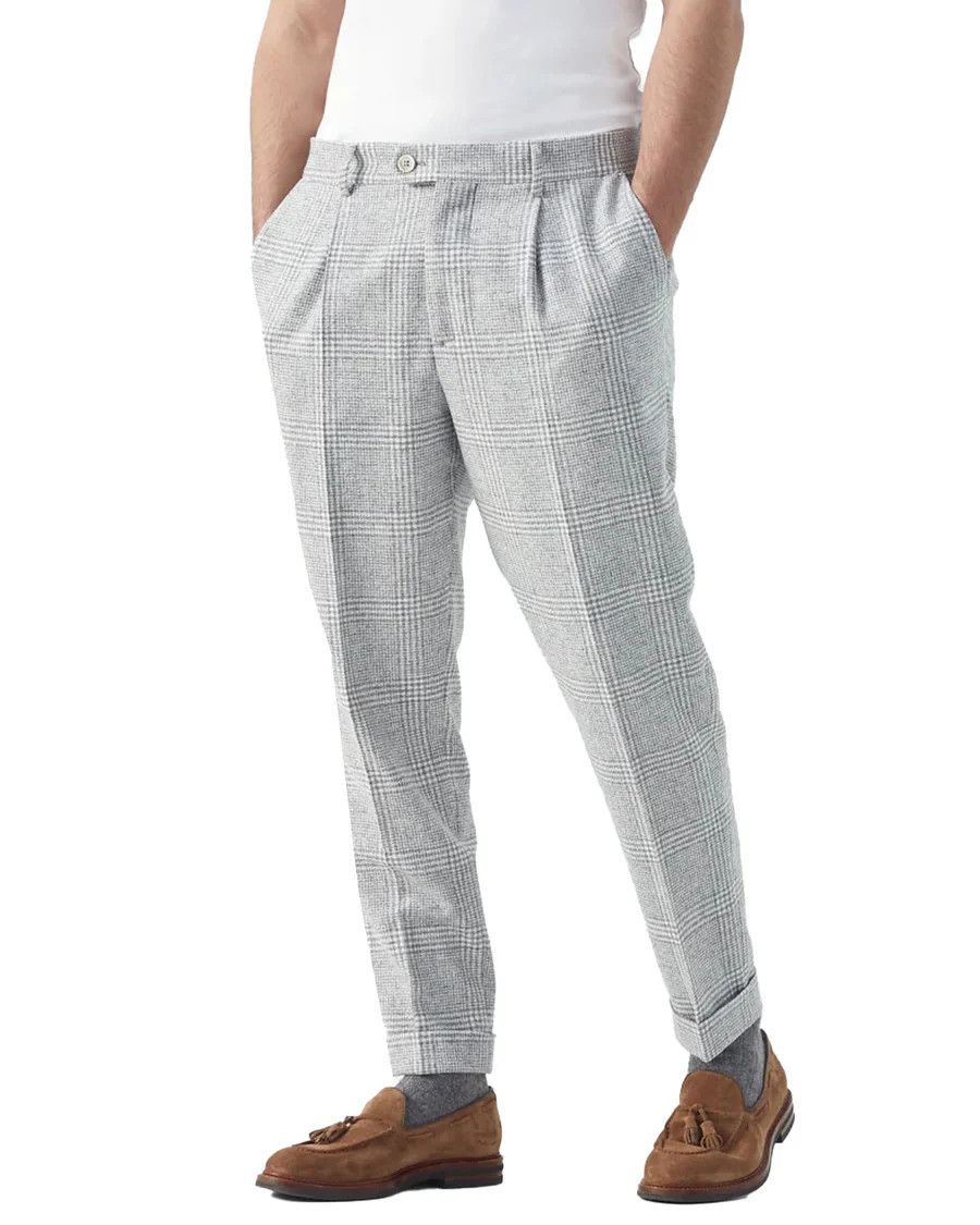 Brunello Cucinelli o1w1db10924 Suit in Grey Size 44R - 3 Thumbnail