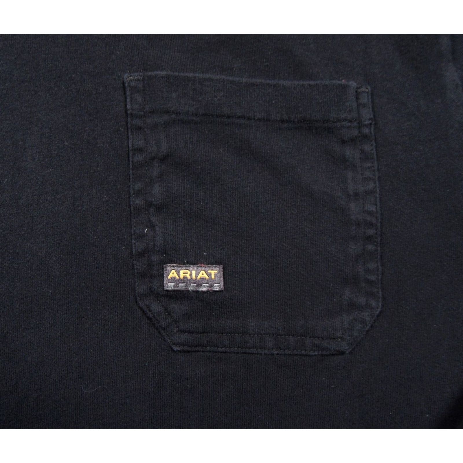 Ariat Ariat Shirt Mens Large Black Long Sleeve Pocket Tee Rebar Workwear Union City Size US L / EU 52-54 / 3 - 3 Thumbnail