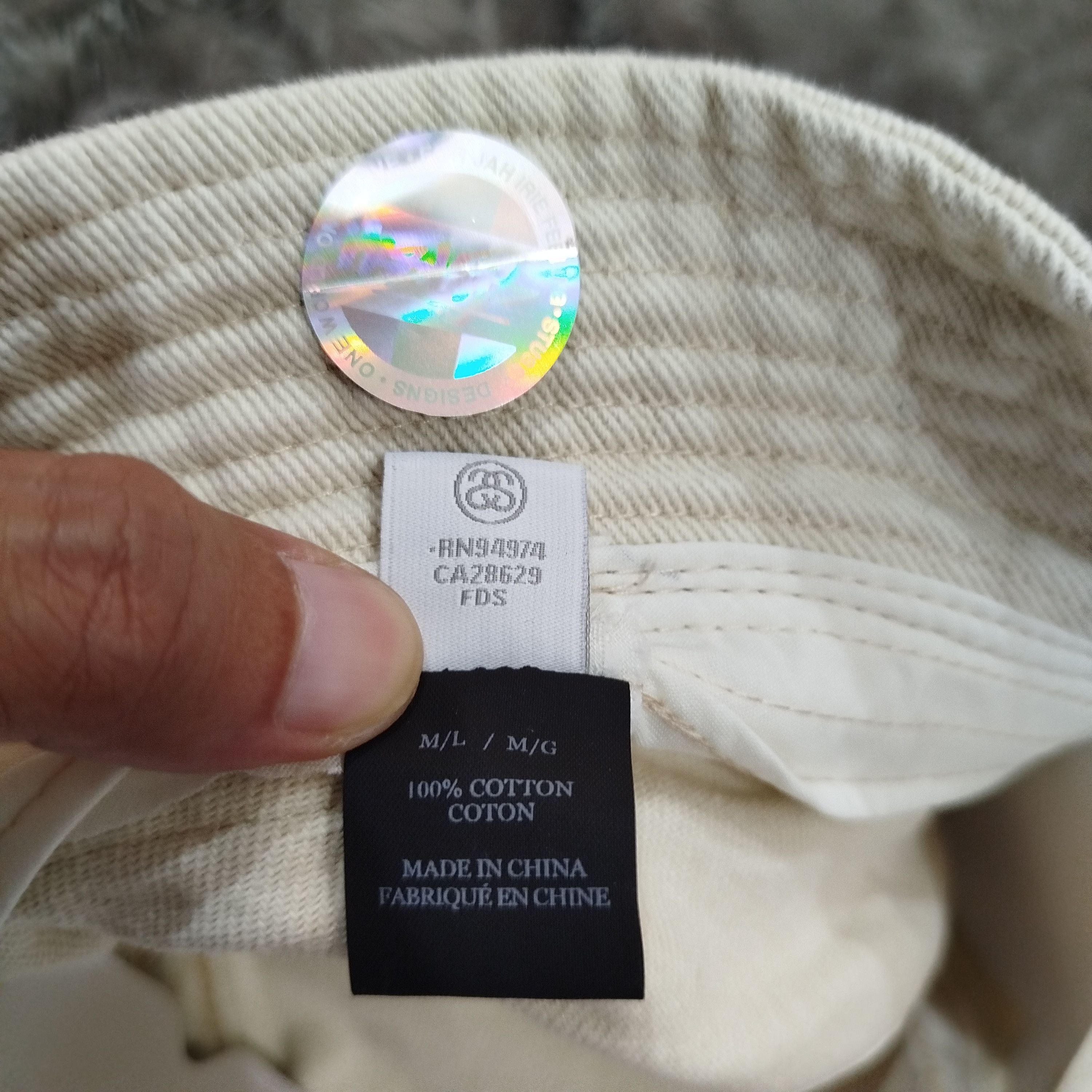 Stussy STUSSY AURORA WASHED TWILL BUCKET HAT Size ONE SIZE - 6 Thumbnail