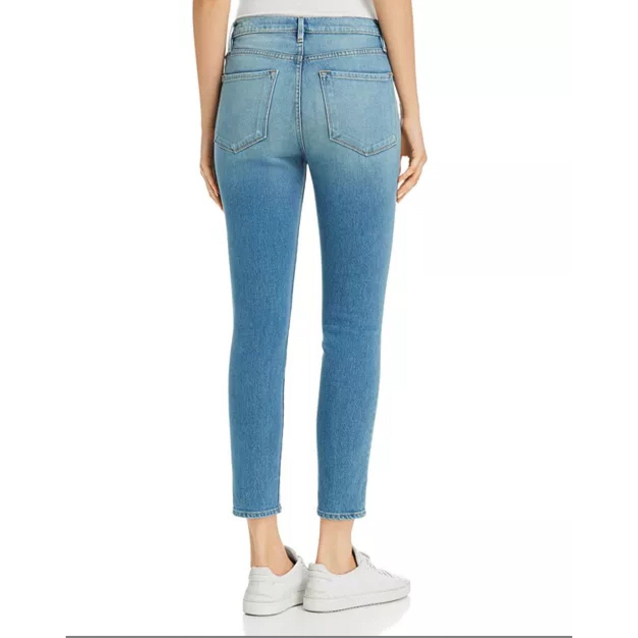 Frame Frame Light Wash Ali High-Rise Cigarette Denim Jeans 28 Size 28" / US 6 / IT 42 - 3 Thumbnail