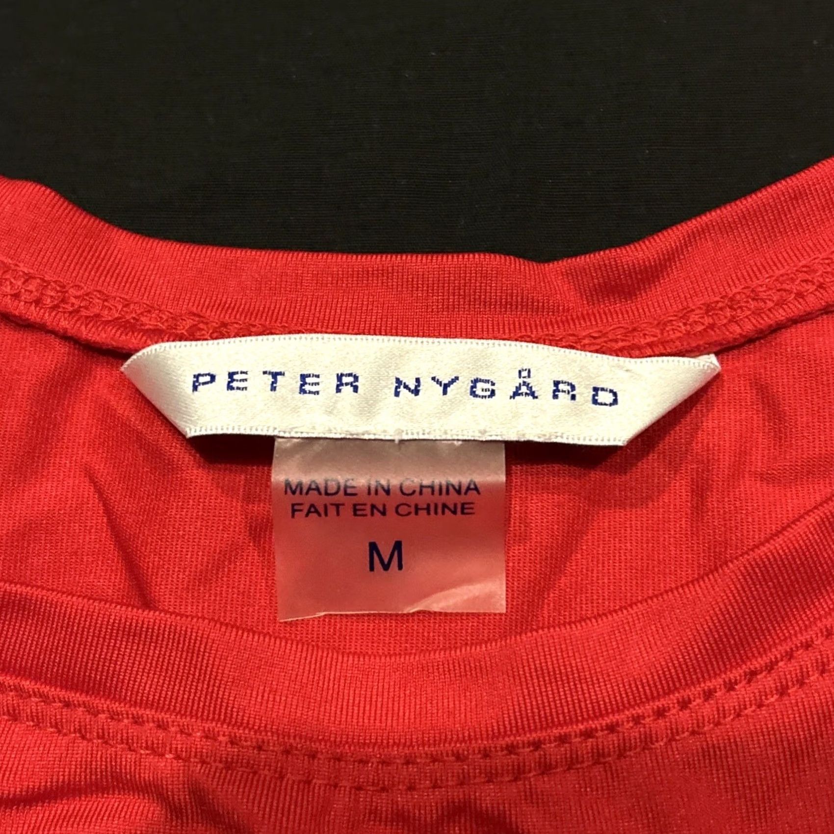 Vintage Peter Nygard Tank Top Sleeveless Shirt Red Nylon Blend Medium M Size M / US 6-8 / IT 42-44 - 2 Thumbnail