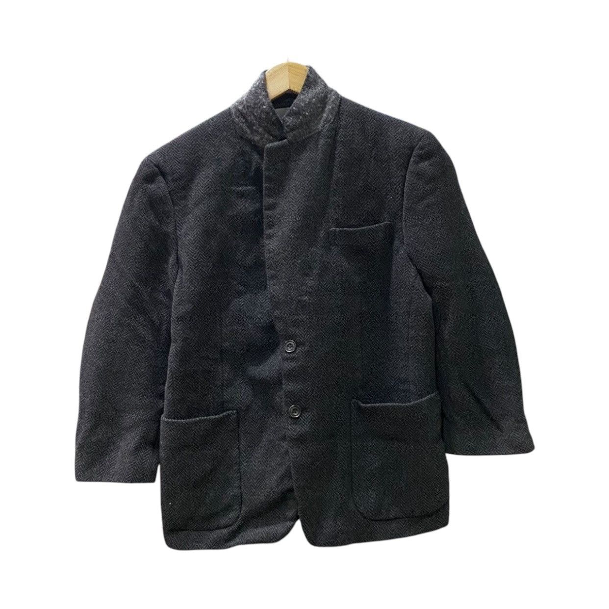 Burberry Vintage Burberrys Prorsum WoolSilk HerringboneMandarinCollar Size US M / EU 48-50 / 2 - 1 Thumbnail