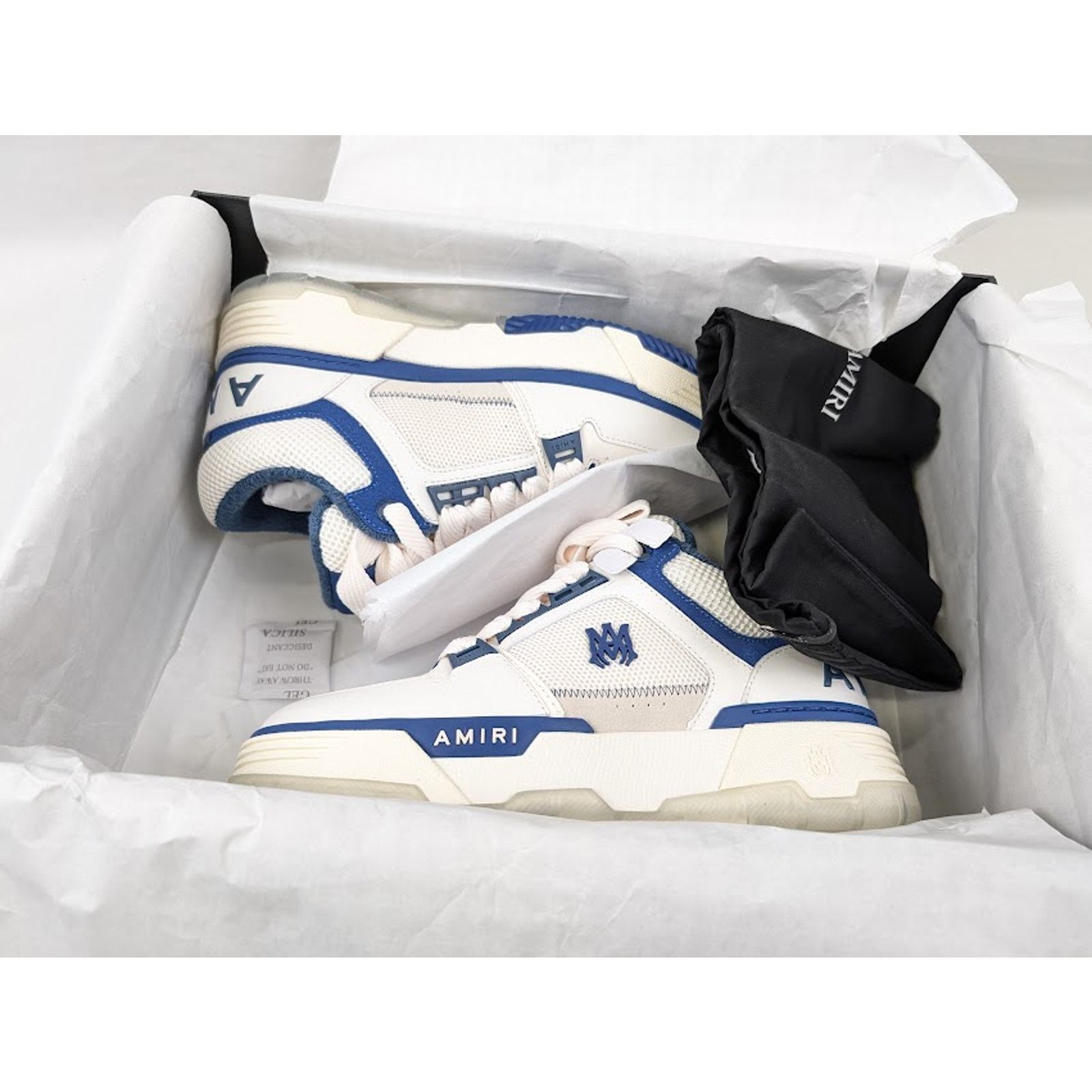 Amiri o1rshd1 Q:2 / MA-1 Low-Top Sneakers in Navy / White Size US 10 / EU 43 - 21 Thumbnail