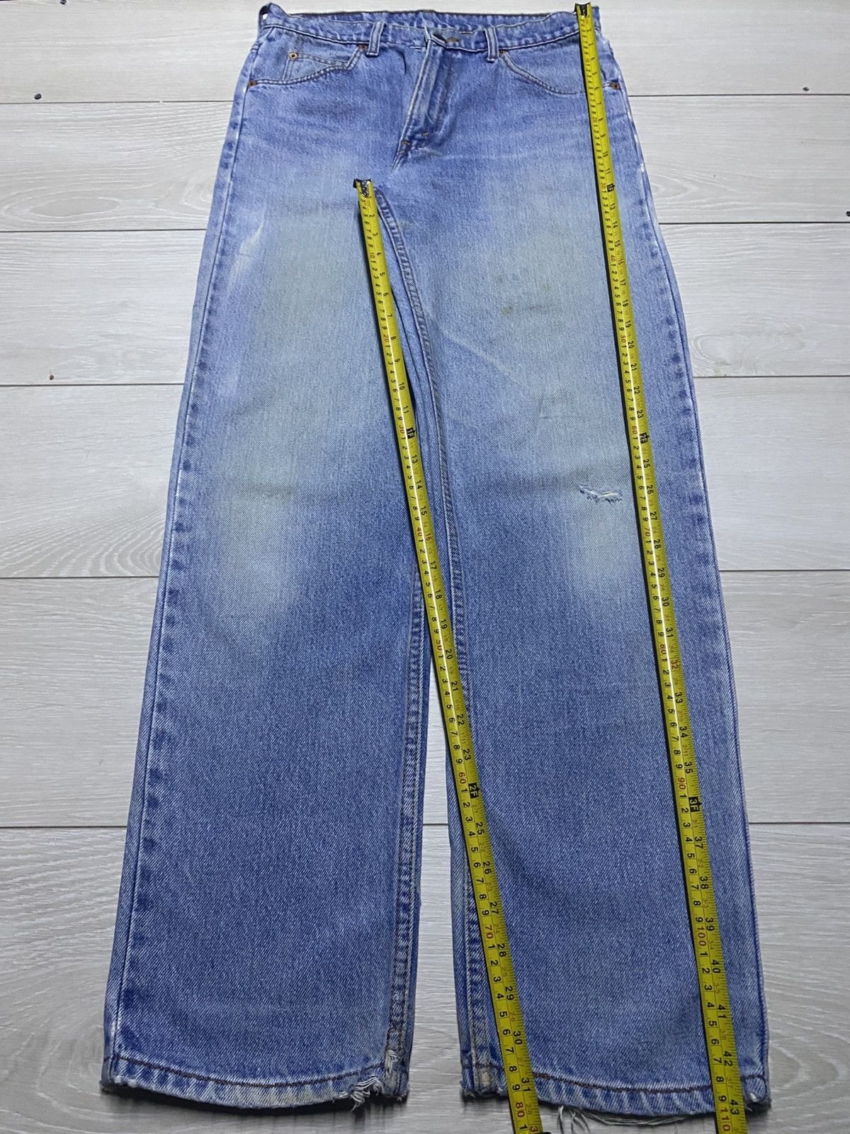 Levi's Vintage Levis 510 Light Wash Bleach Distressed Jeans Size US 30 / EU 46 - 11 Thumbnail