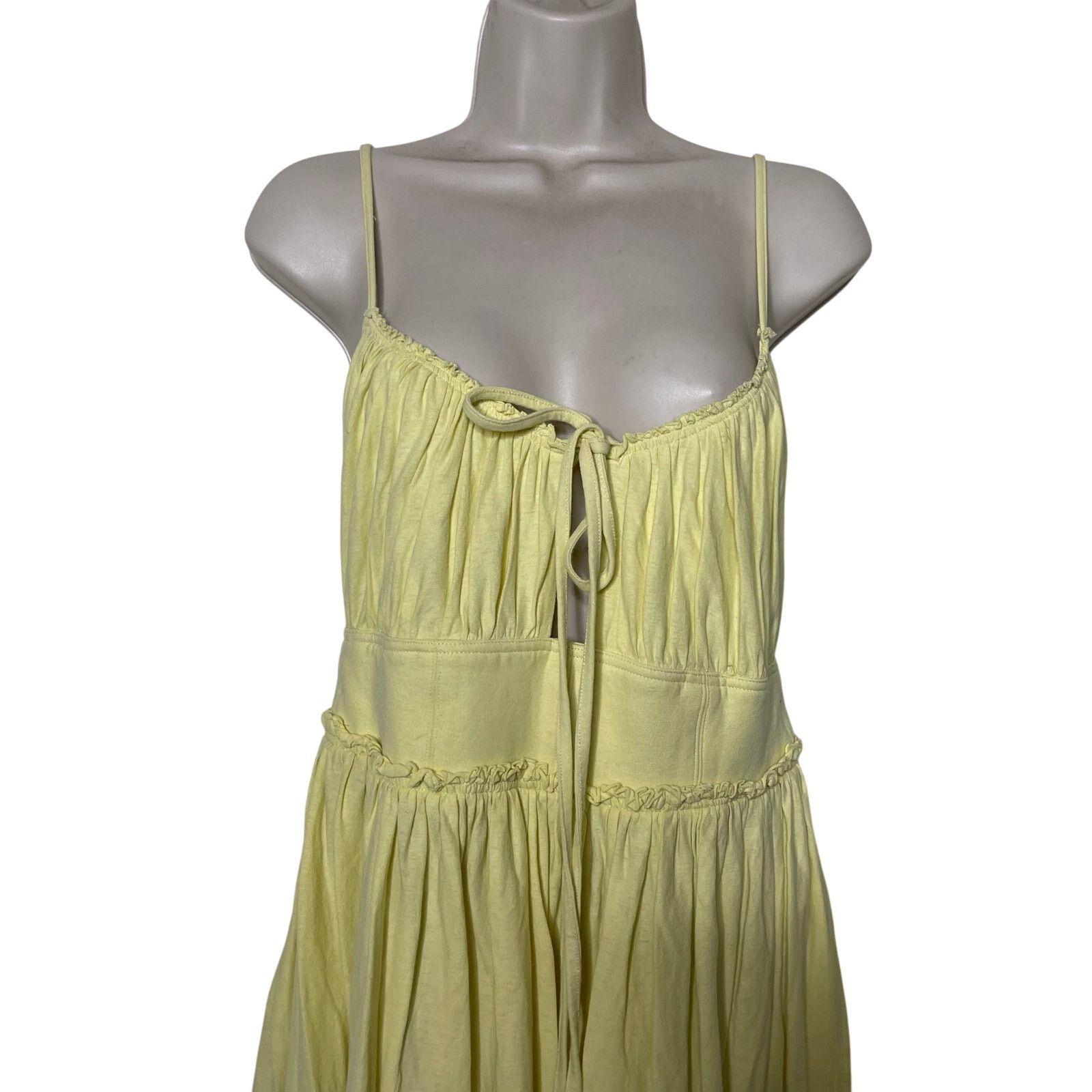 Ulla Johnson Ulla Johnson Freya Yellow Jersey Cotton midi Sun Dress sz 8 Size M / US 6-8 / IT 42-44 - 3 Thumbnail