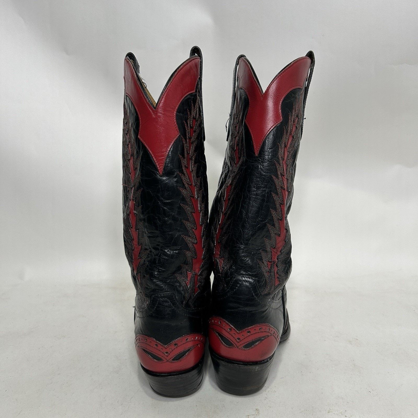 Tony Lama Tony Lama Classic 3866 Firewalker Cowboy Boots “Black Red” Size US 8 / EU 41 - 5 Thumbnail