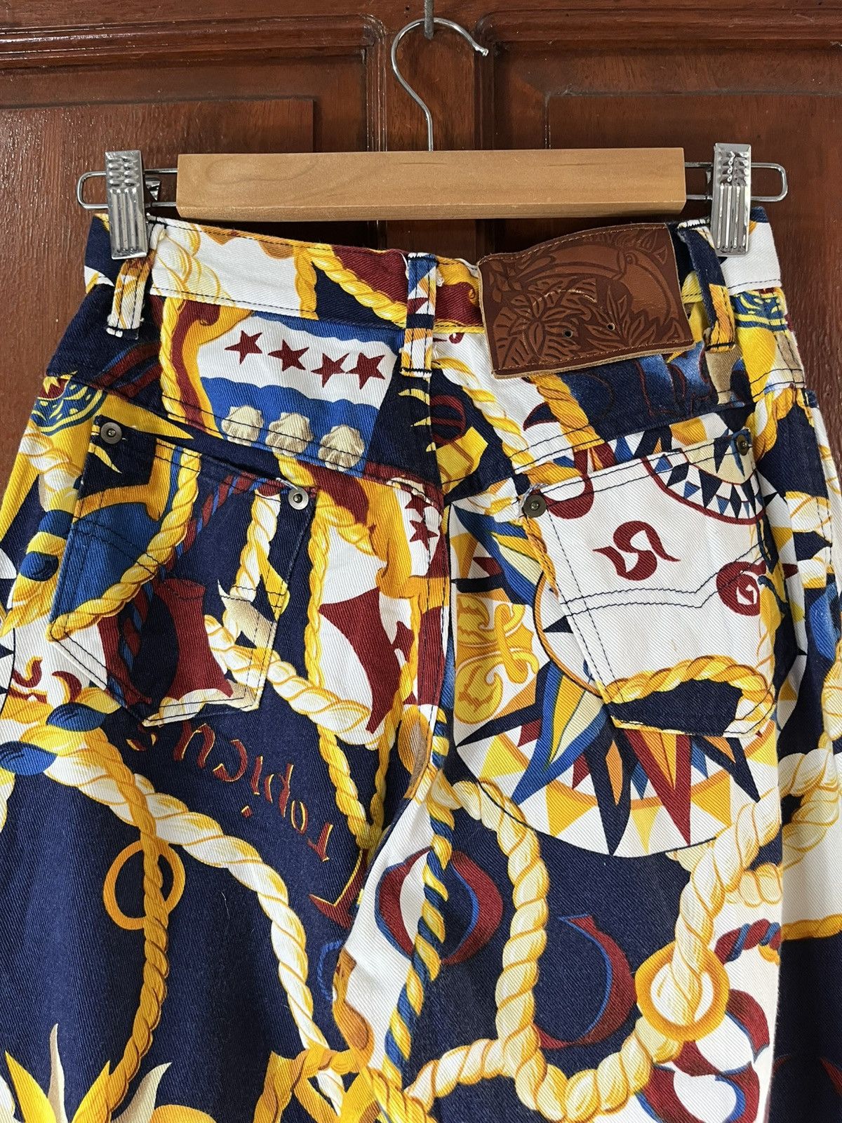 Vintage ITALIAN DESIGNER - BEPPE SPADACINI - TROPICAL PANTS Size US 26 / EU 42 - 7 Thumbnail