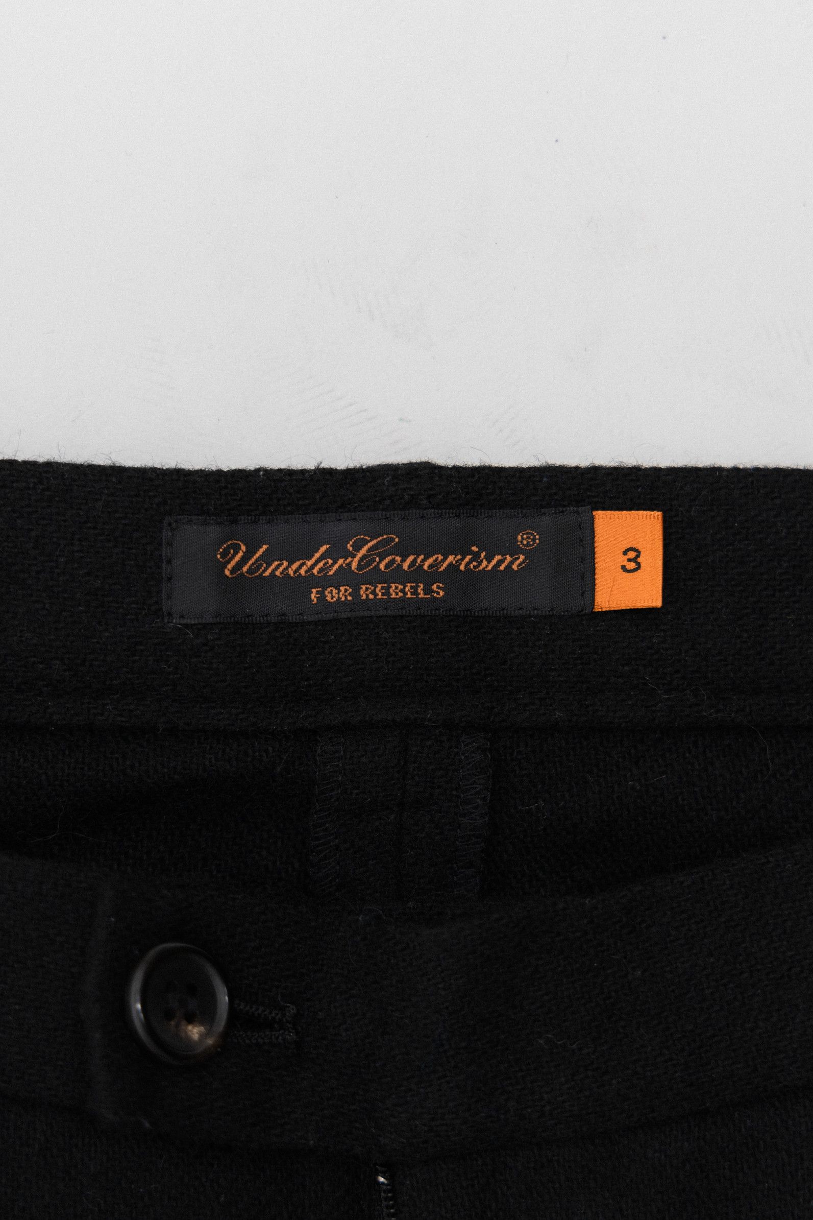 Undercover FW07 "Knit" Wool cropped pants with back lacings Size 28" / US 6 / IT 42 - 3 Thumbnail