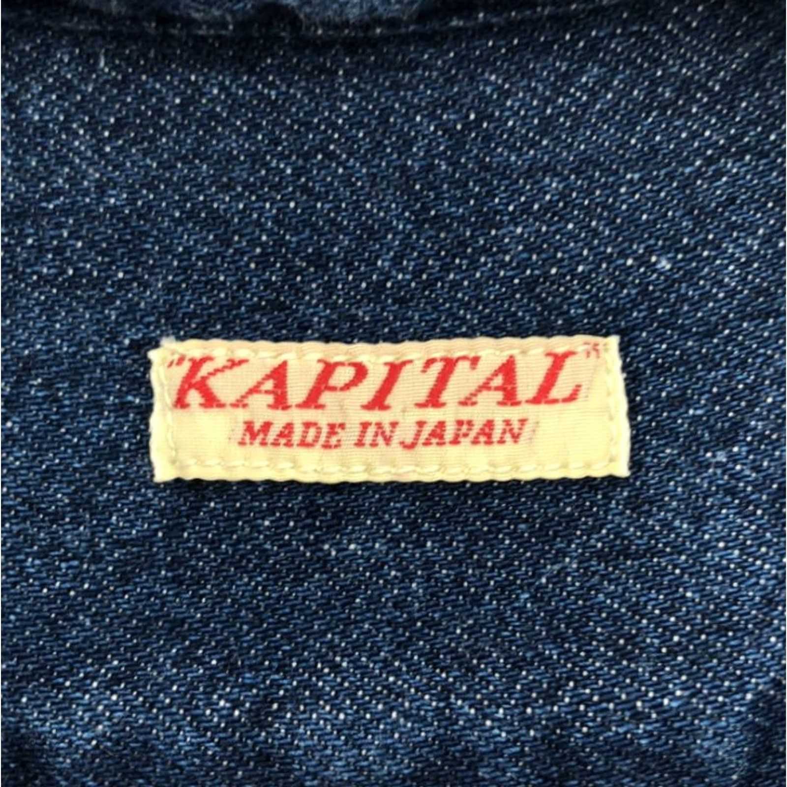 Kapital KAPITAL Ladies Band Collar Denim Dress Indigo Blue Size XS Solid Casual USED Size XS / US 0-2 / IT 36-38 - 3 Thumbnail