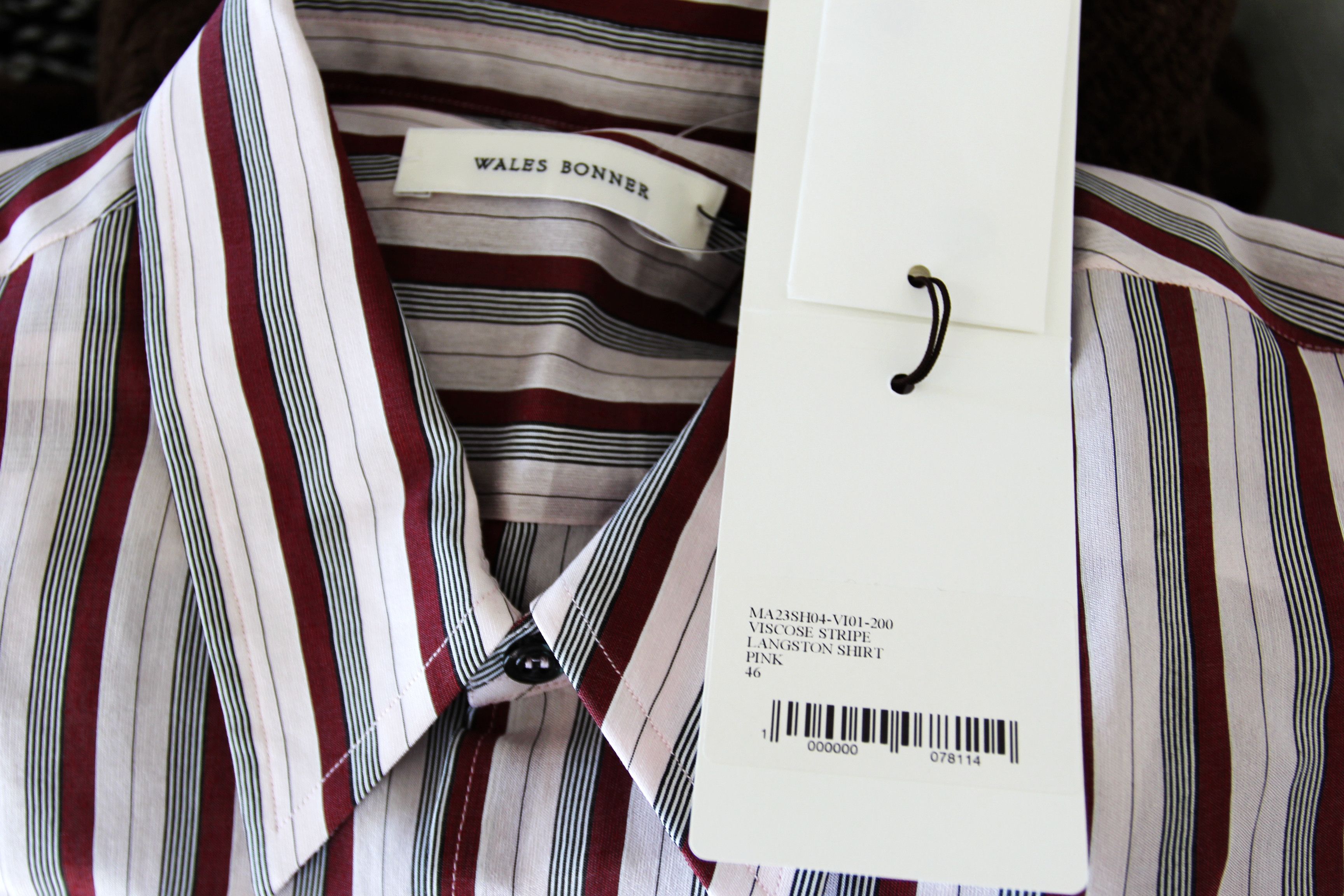 Wales Bonner BNWT AW23 WALES BONNER LANGSTON SHIRT 46 Size US S / EU 44-46 / 1 - 8 Thumbnail