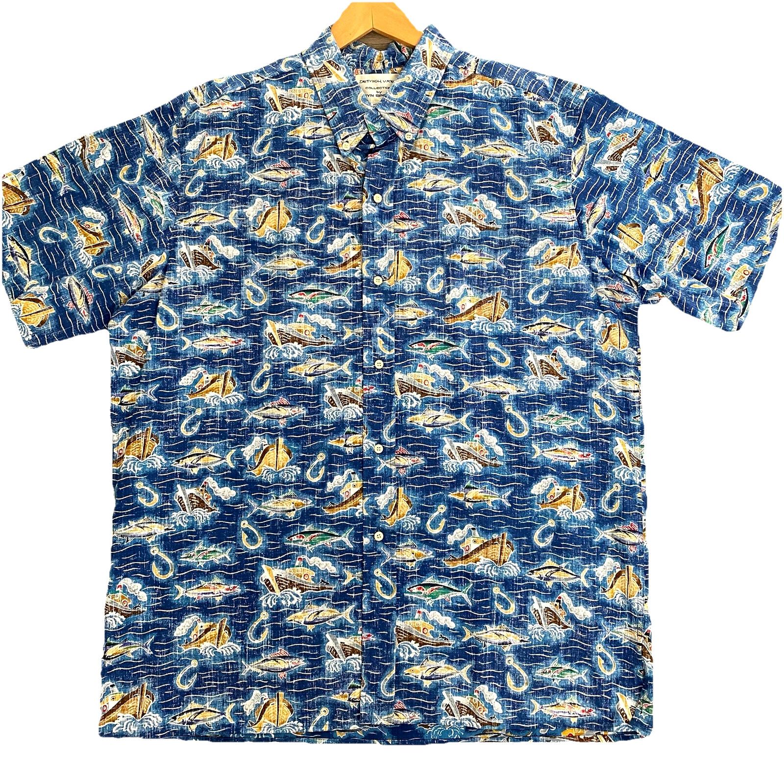 Reyn Spooner Reyn Spooner Dietrich Varez Shirt Blue Boat Fishing Ocean 2X Size US XXL / EU 58 / 5 - 1 Thumbnail
