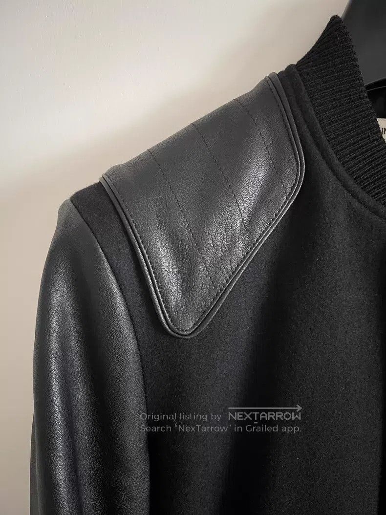 Saint Laurent Paris Saint Laurent Paris Solid Black Leather Sleeve Patchwork B Size US S / EU 44-46 / 1 - 4 Thumbnail