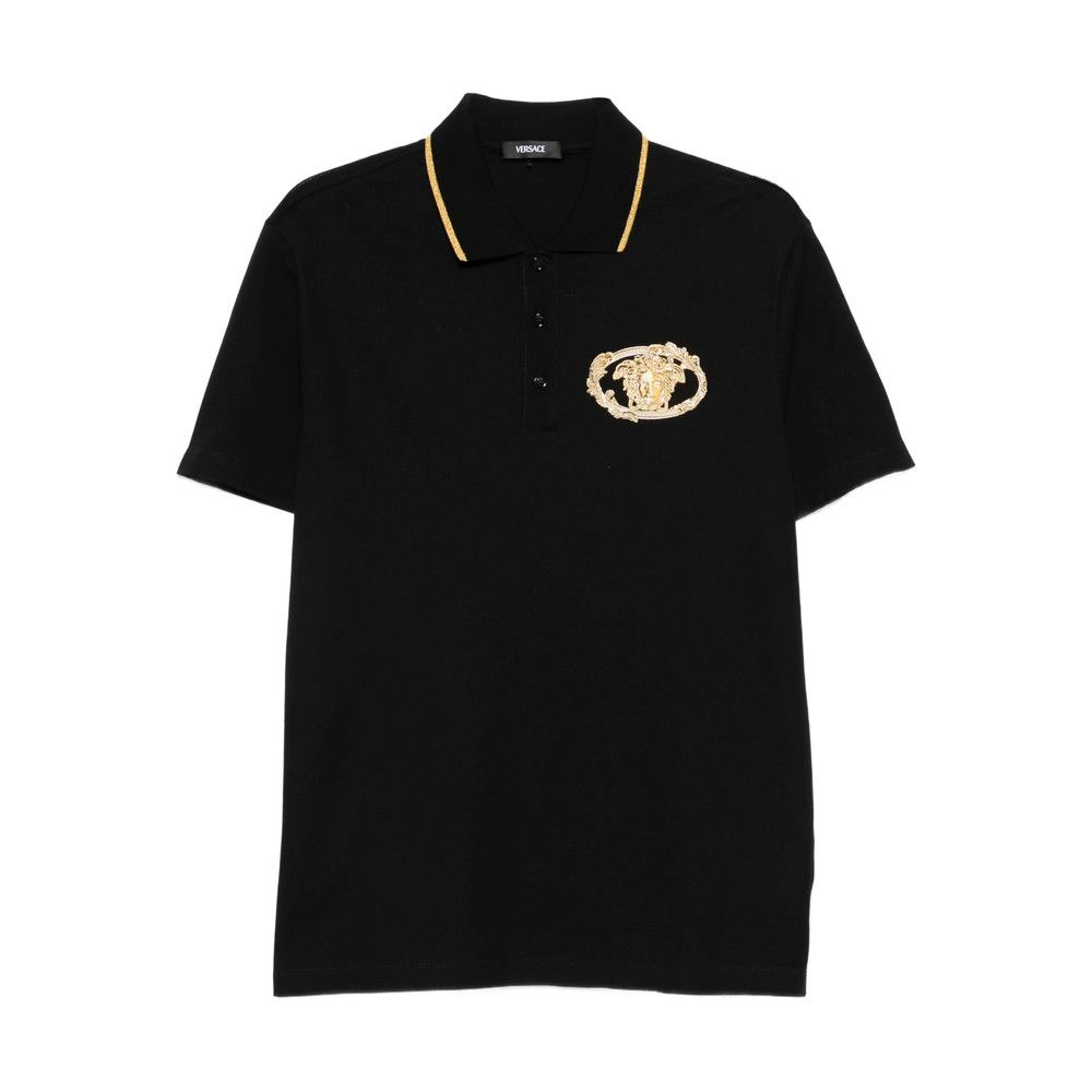 Versace BLACK Polo Shirts