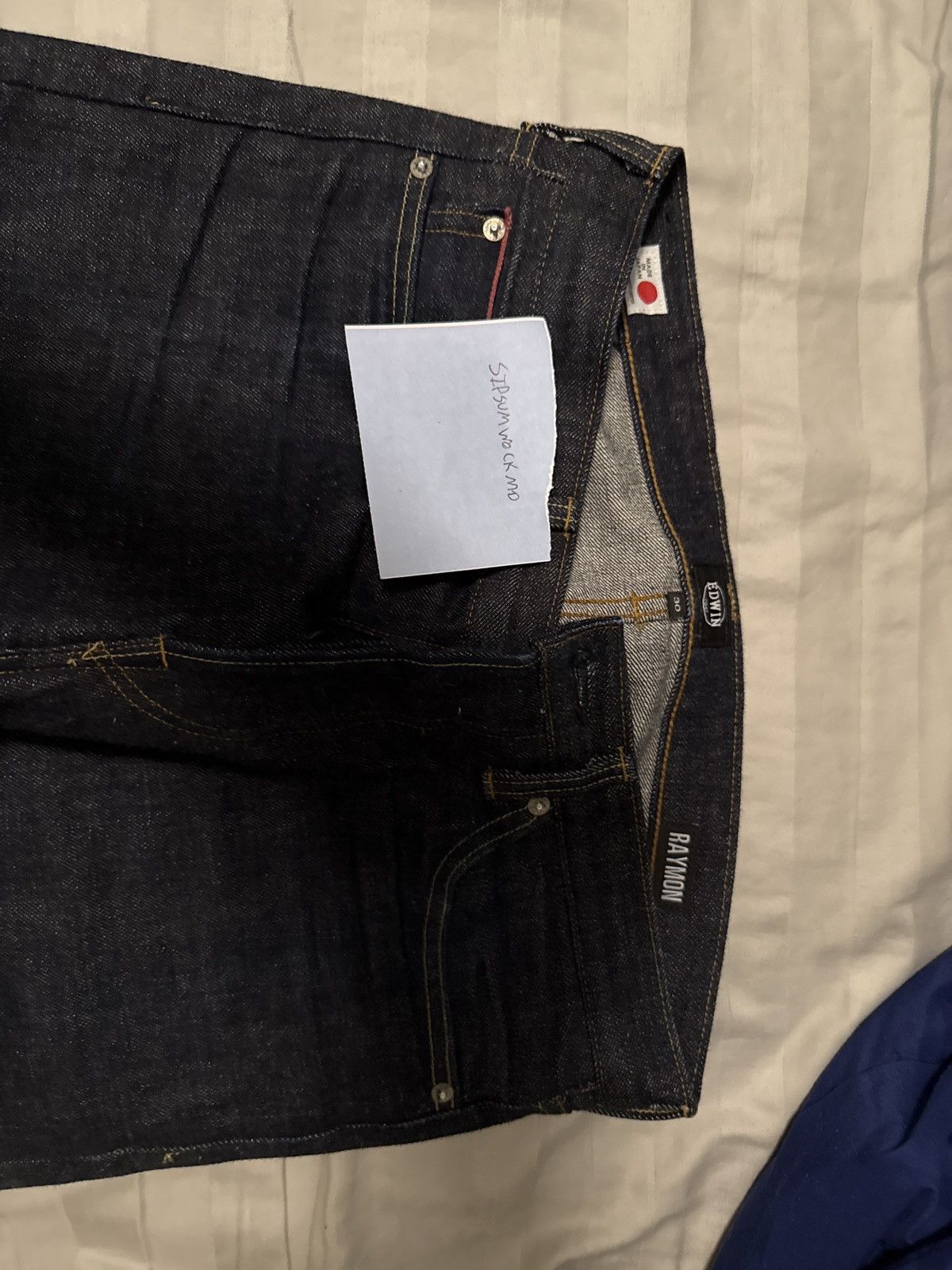Edwin Edwin Raymon Slim Straight Made In Japan Raw Denim Size US 30 / EU 46 - 4 Thumbnail