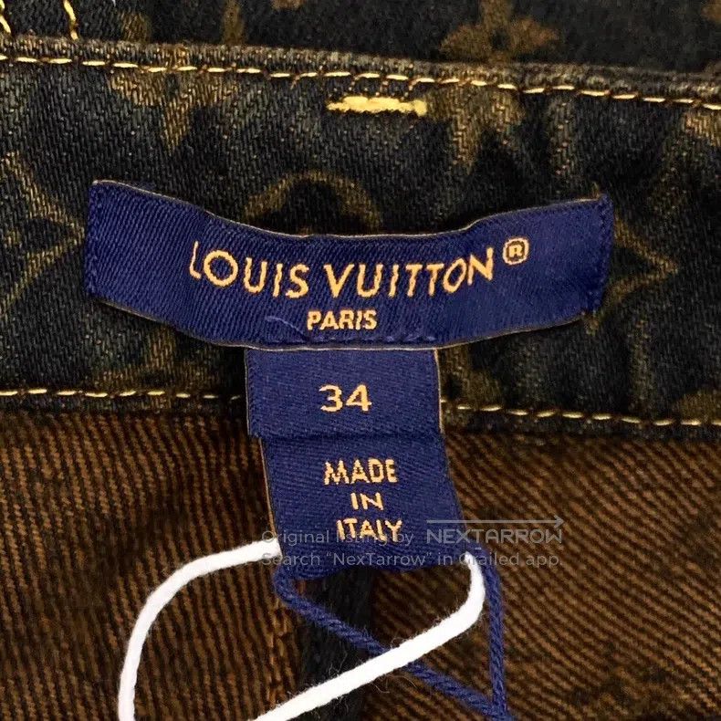 Louis Vuitton Louis Vuitton 25 color-block logo full-print cotton casual Size US 34 / EU 50 - 5 Thumbnail