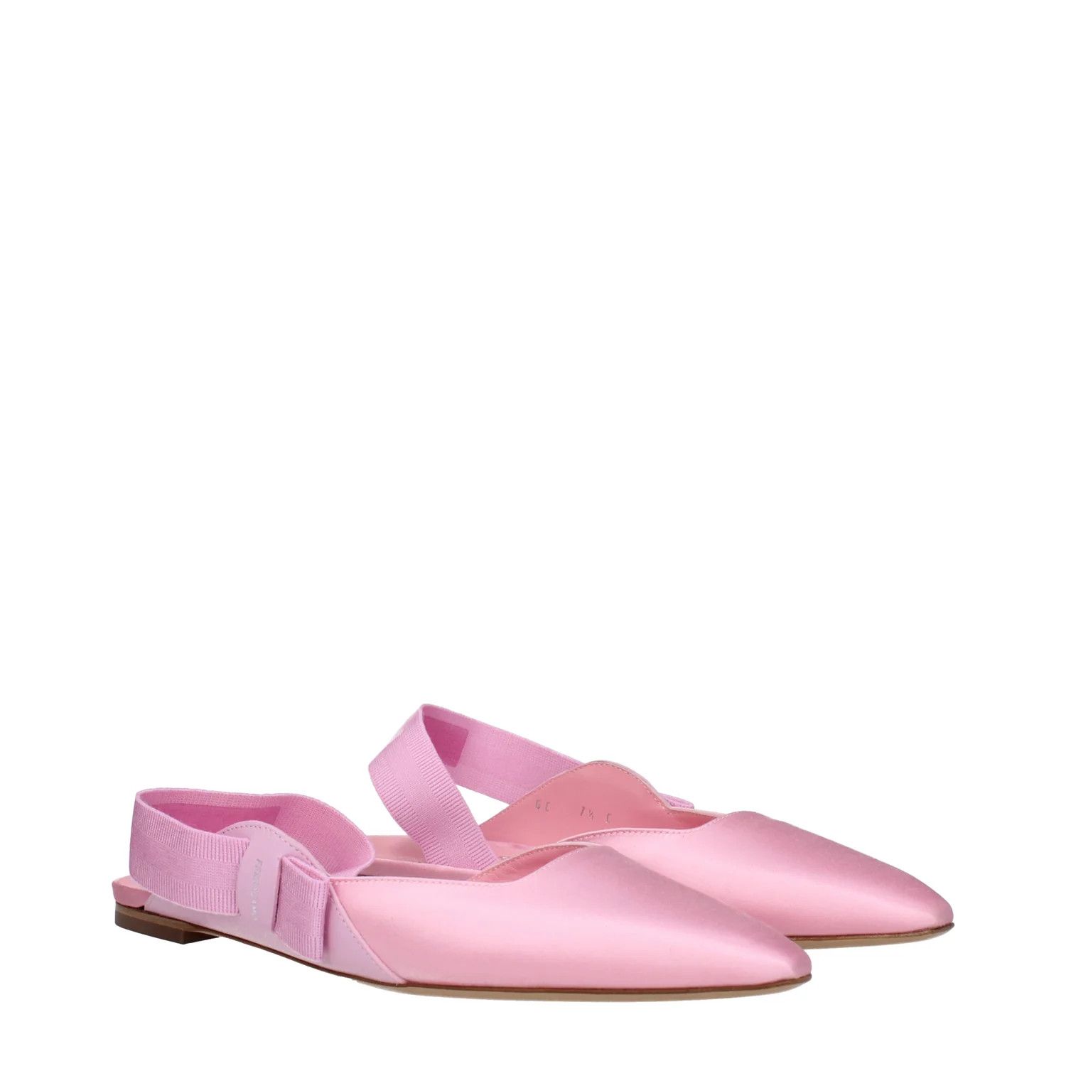 Salvatore Ferragamo ob1o1e1224 Satin Sandals in Pink Size US 7.5 / IT 37.5 - 2 Thumbnail