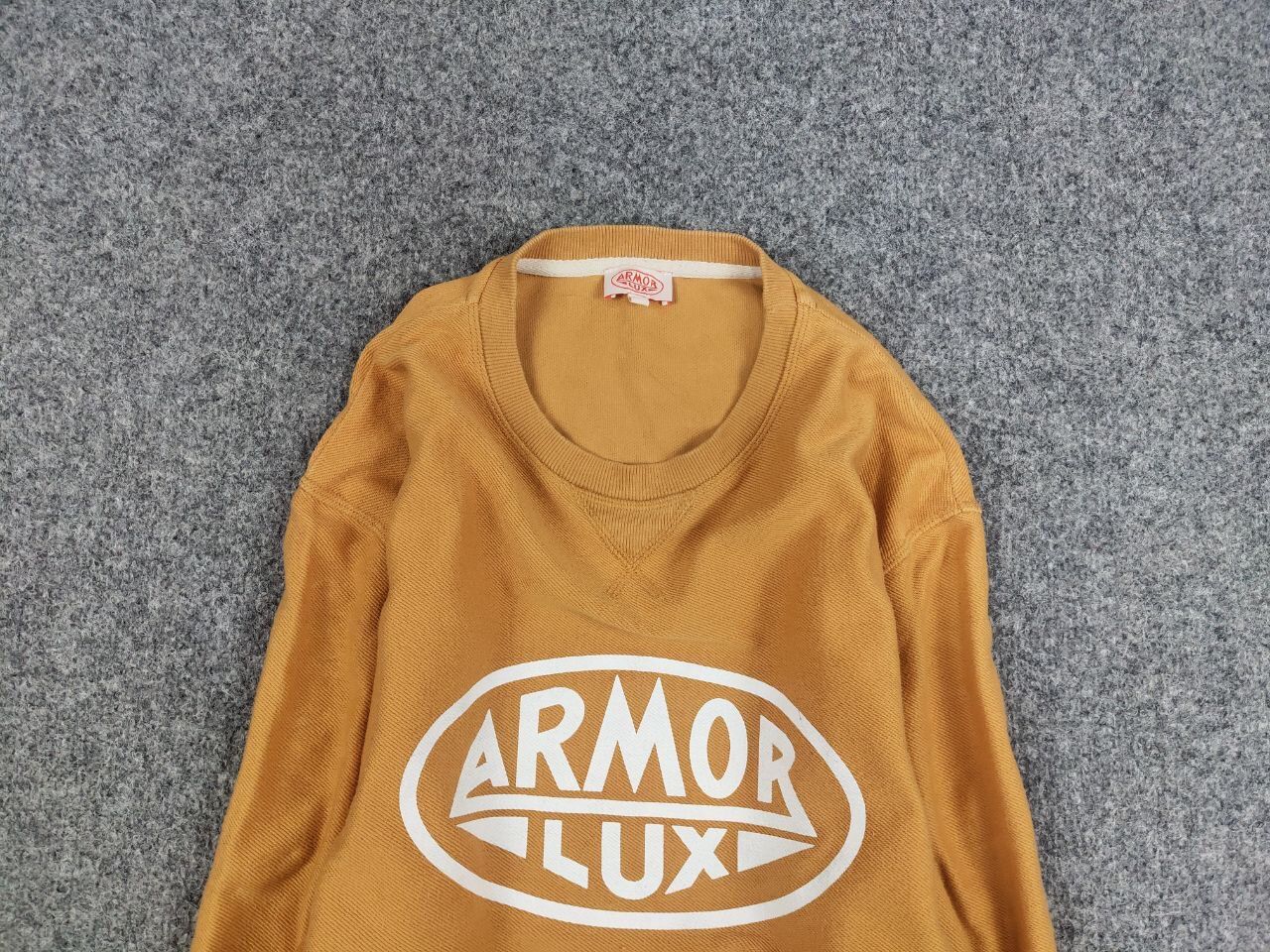 Armor-Lux Armor Lux Design Orange Circle Logo Crew Check Sweatshirt Size US XL / EU 56 / 4 - 8 Thumbnail