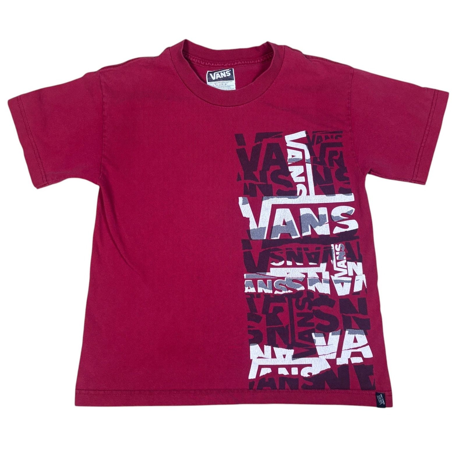 Vans y2k 2000s Vans red tshirt womens Medium emo grunge skater Size M / US 6-8 / IT 42-44 - 1 Thumbnail