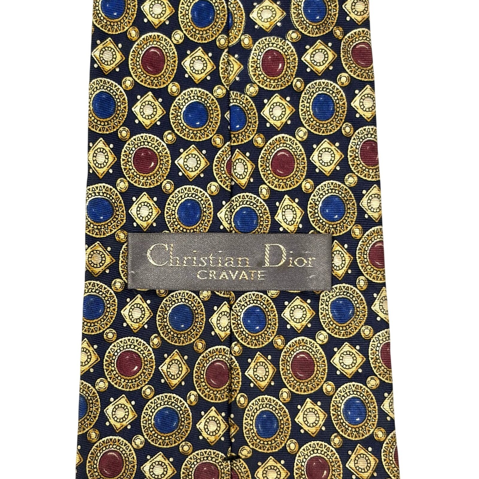Christian Dior Monsieur Christian Dior Abstract Pattern Tie Size ONE SIZE - 2 Thumbnail