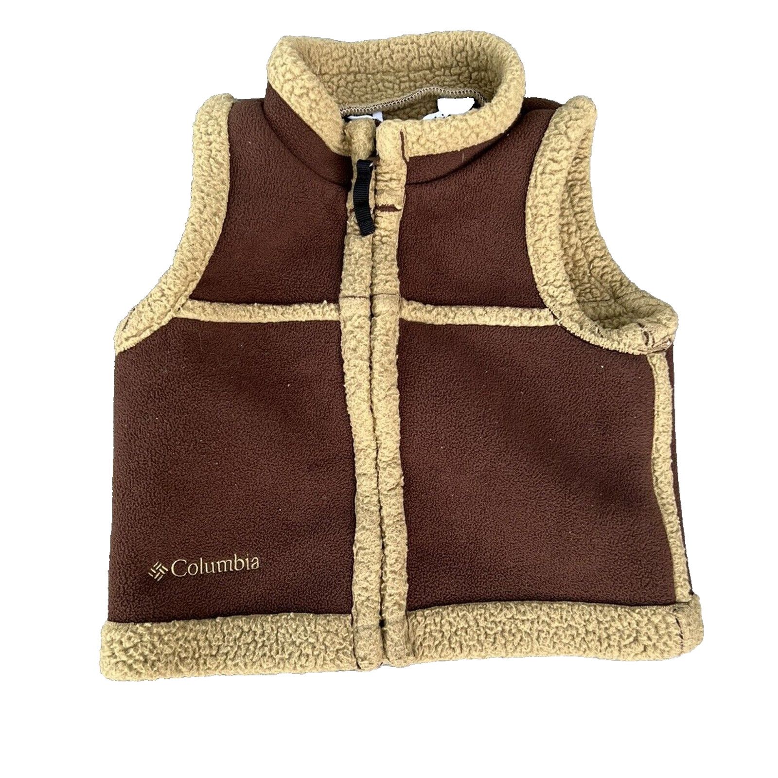 Columbia Columbia Brown Shearing Full-Zip Size 18 m Baby vest A000179 Size ONE SIZE - 1 Thumbnail