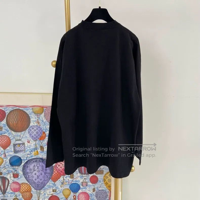 Balenciaga Balenciaga Letter Logo Black Hoodie Size US S / EU 44-46 / 1 - 2 Thumbnail