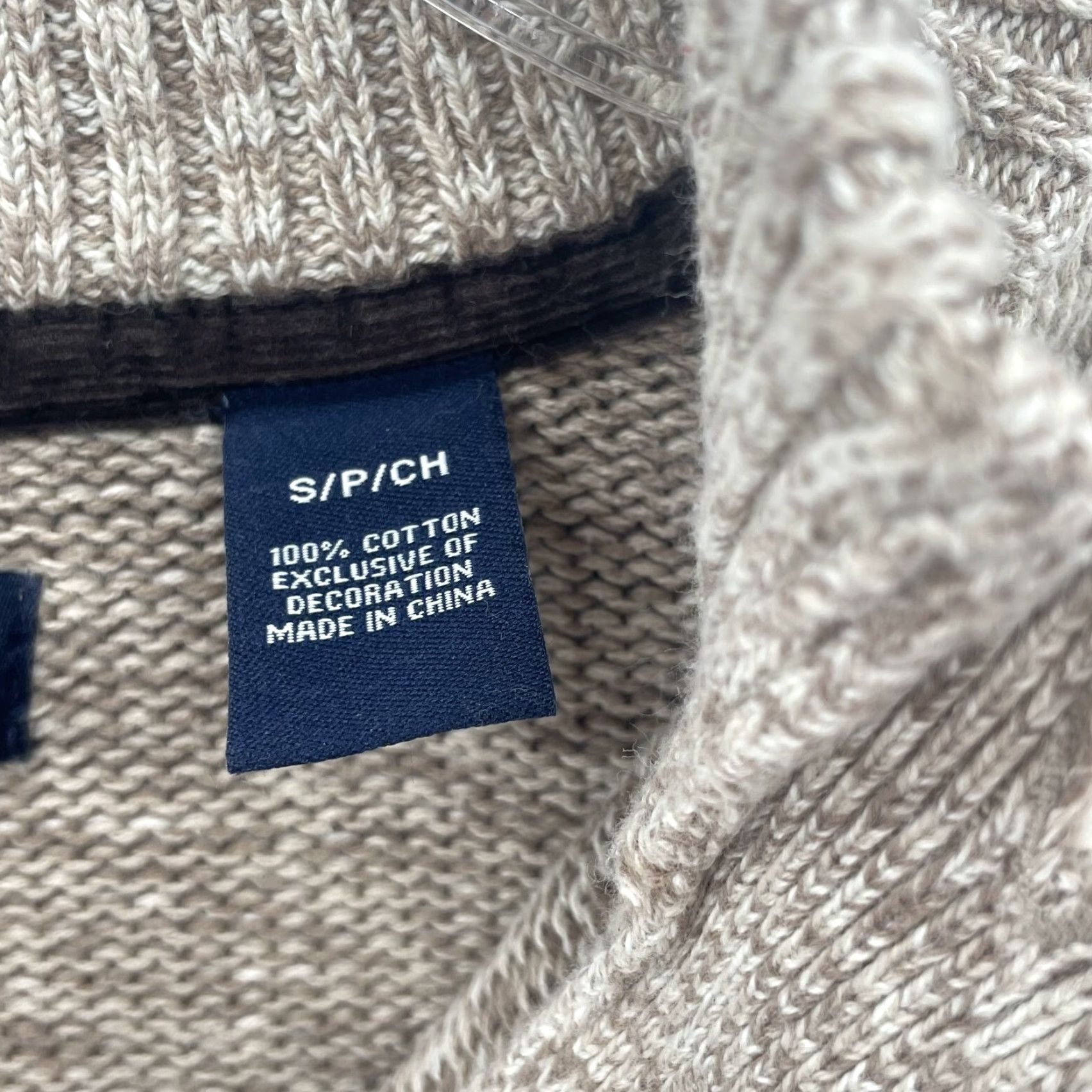 Chaps Chaps Henley Sweater Men's Small Beige Elbow Patch Fisherman Grandpa Preppy Golf Size US S / EU 44-46 / 1 - 4 Thumbnail