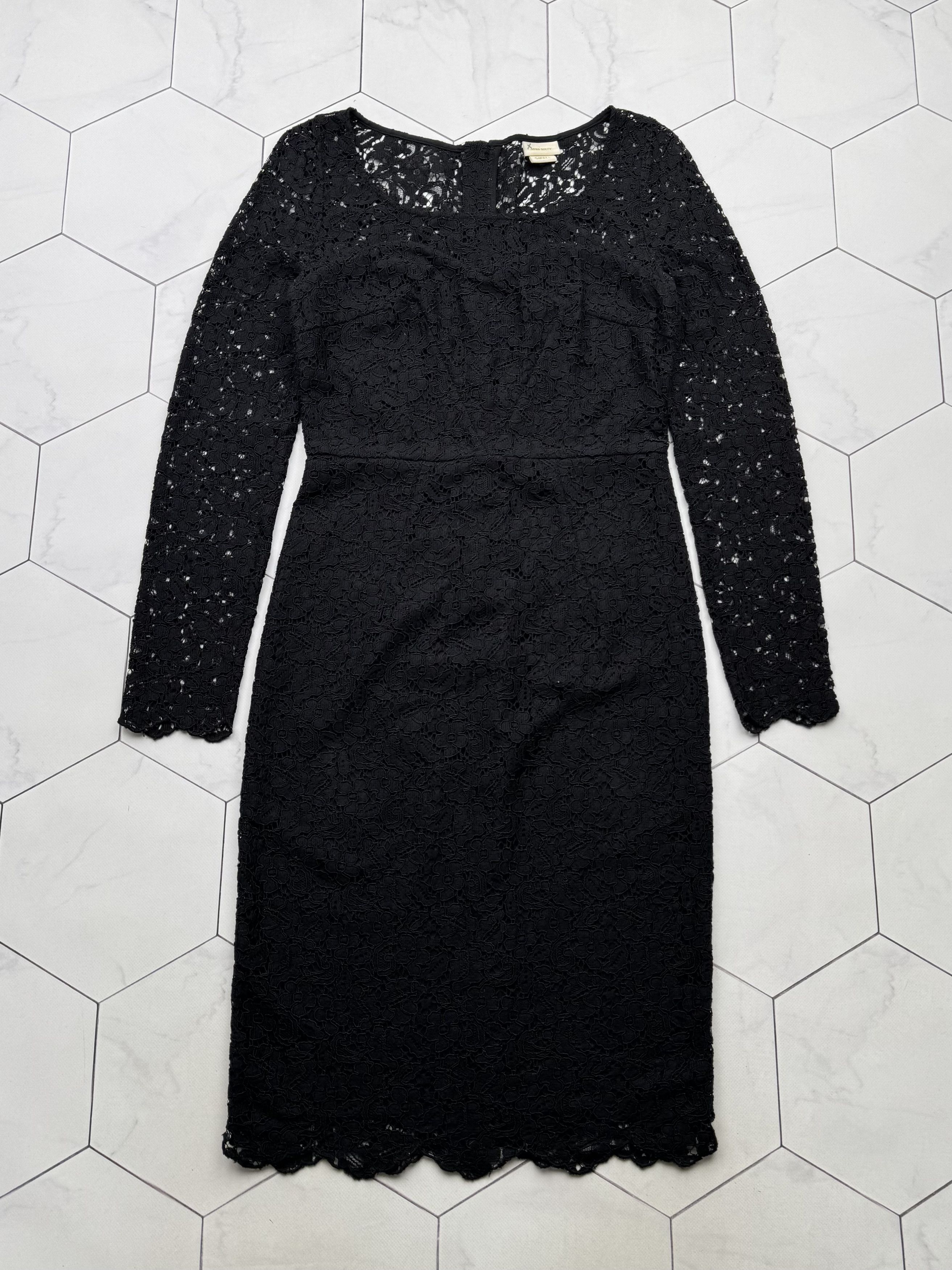 Miss Sixty Miss Sixty Lace Mesh Dress With Long Sleeve (B87) Size S / US 4 / IT 40 - 1 Thumbnail
