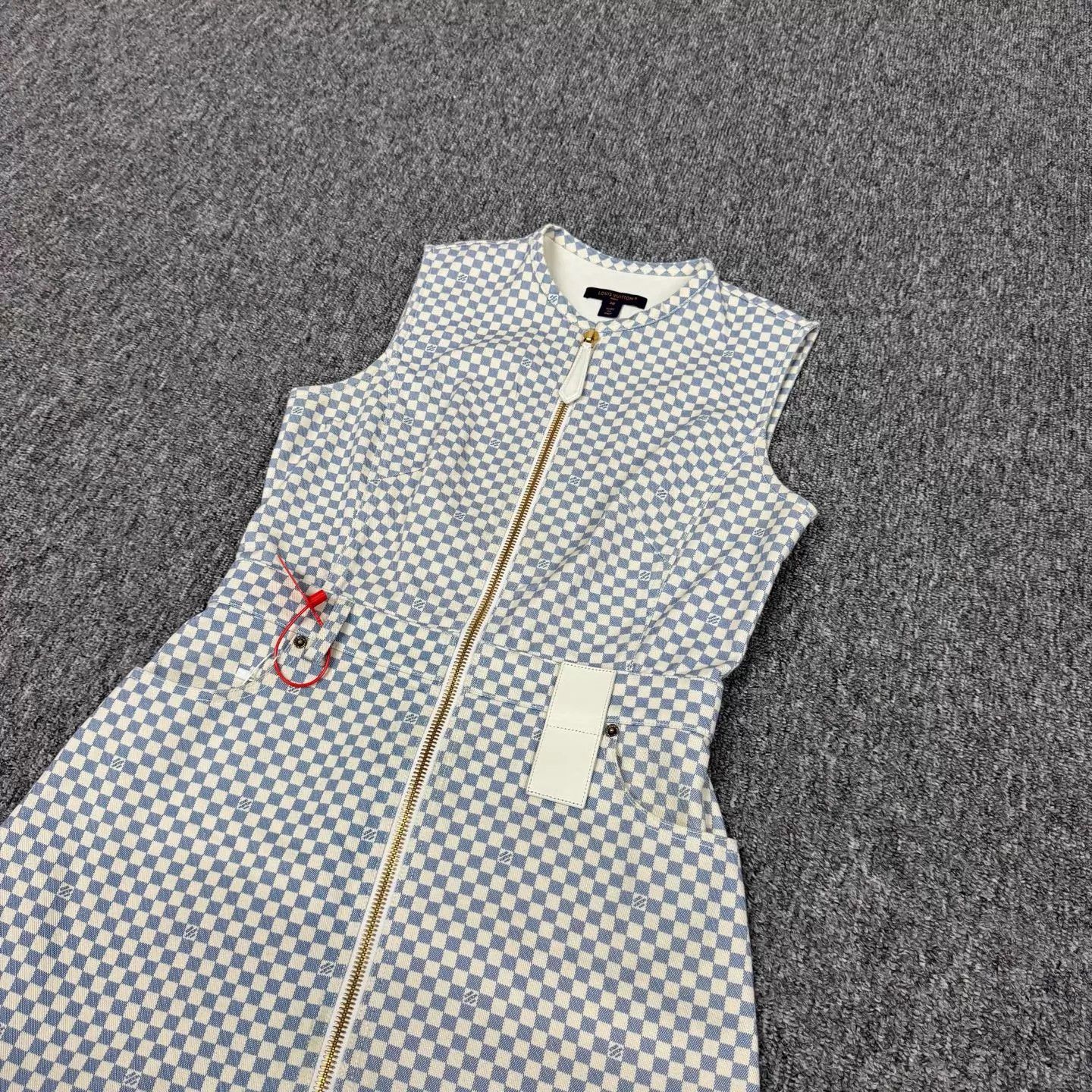 Louis Vuitton LV Damier Sleeveless Dress Size 38 99 New Size S / US 4 / IT 40 - 3 Thumbnail