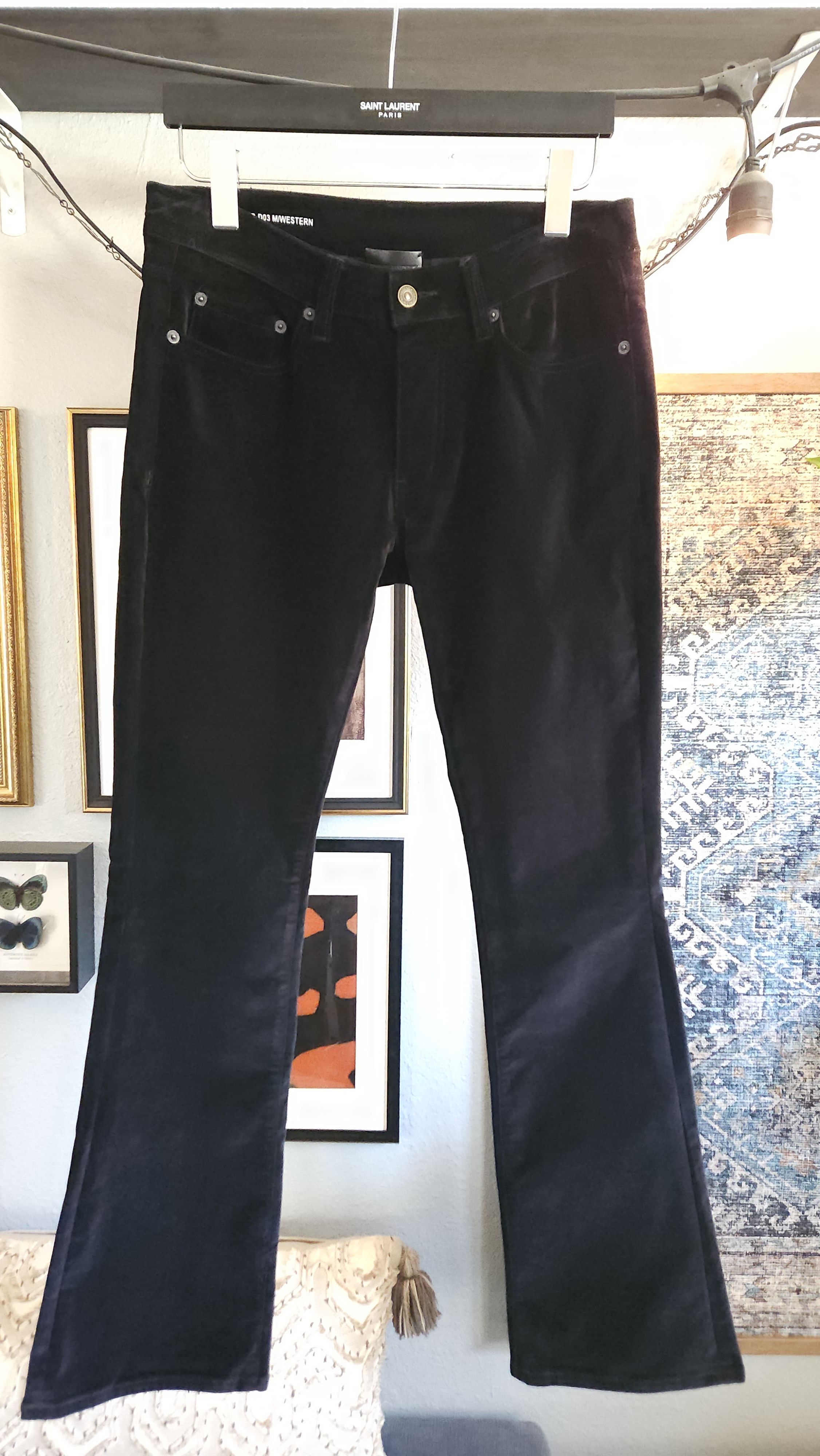 Other Six Week Residency Velvet Flared Jeans Size US 30 / EU 46 - 1 Thumbnail