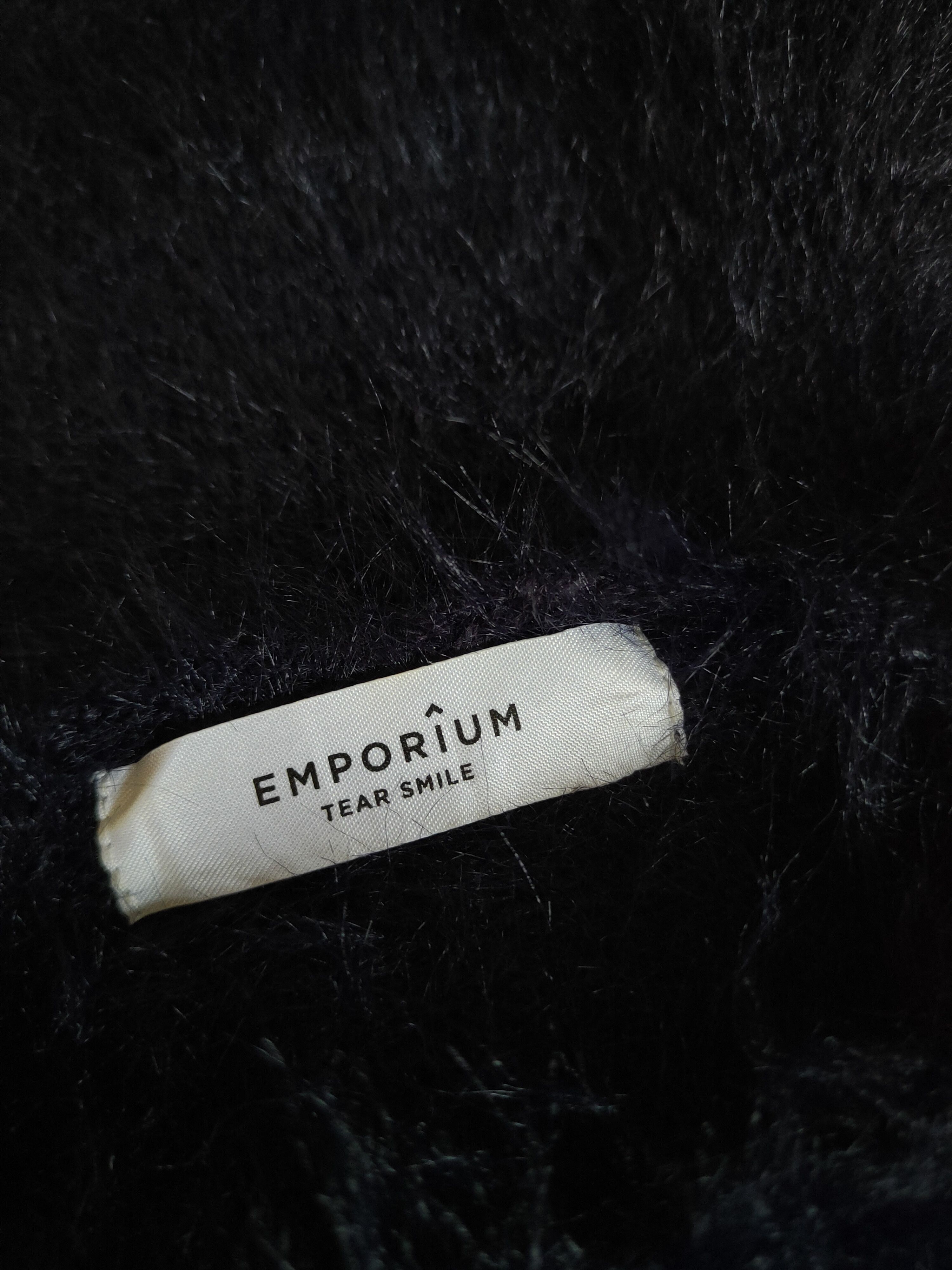 Homespun Knitwear Emporium Navy Shag Shaggy Fur Mohair Knitwear #S2168 Size L / US 10 / IT 46 - 13 Thumbnail