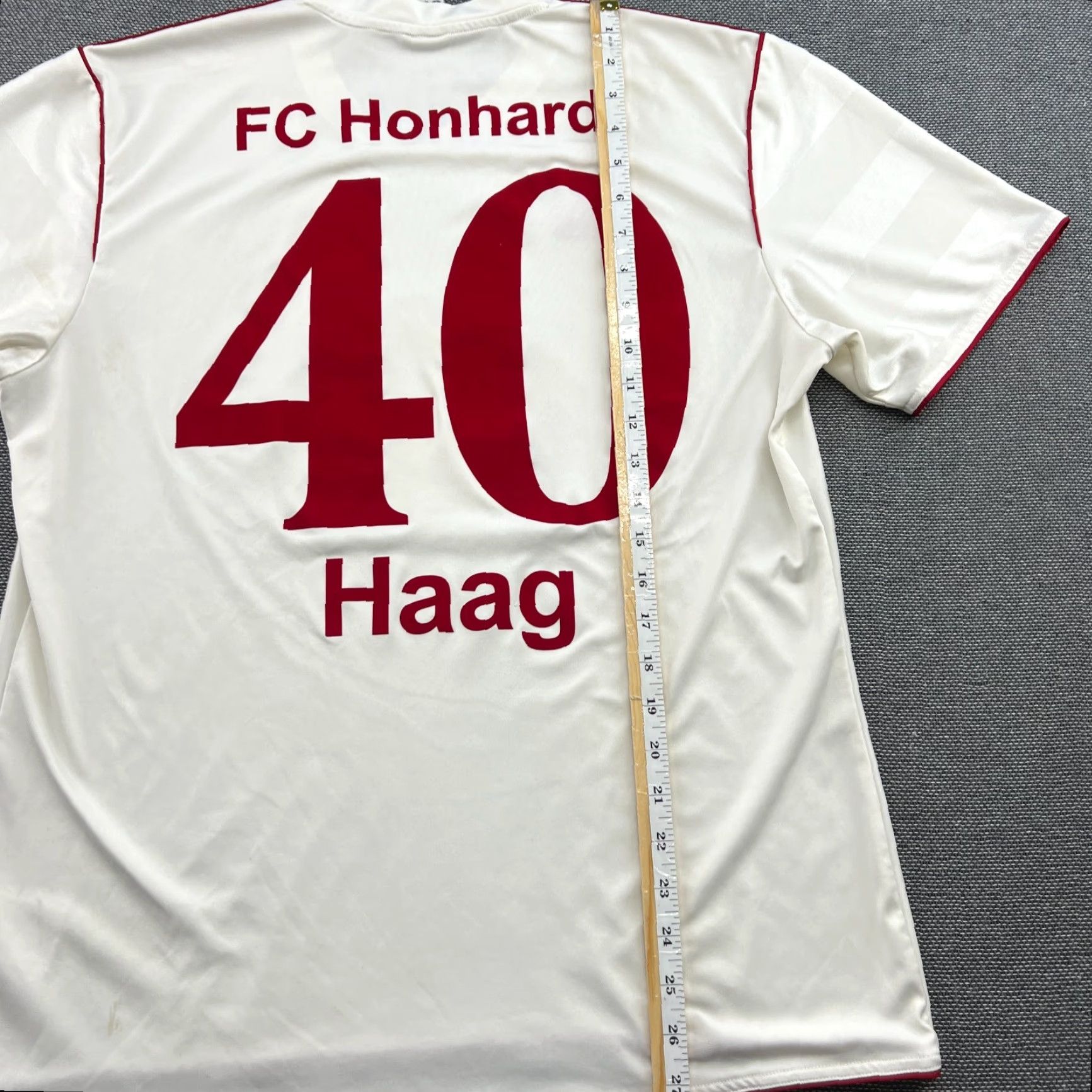 Adidas adidas FC Honhardt 2012 Football Jersey Haag Mens Large White Jersey Shirt Mens L Adidas White Football Size US L / EU 52-54 / 3 - 7 Thumbnail